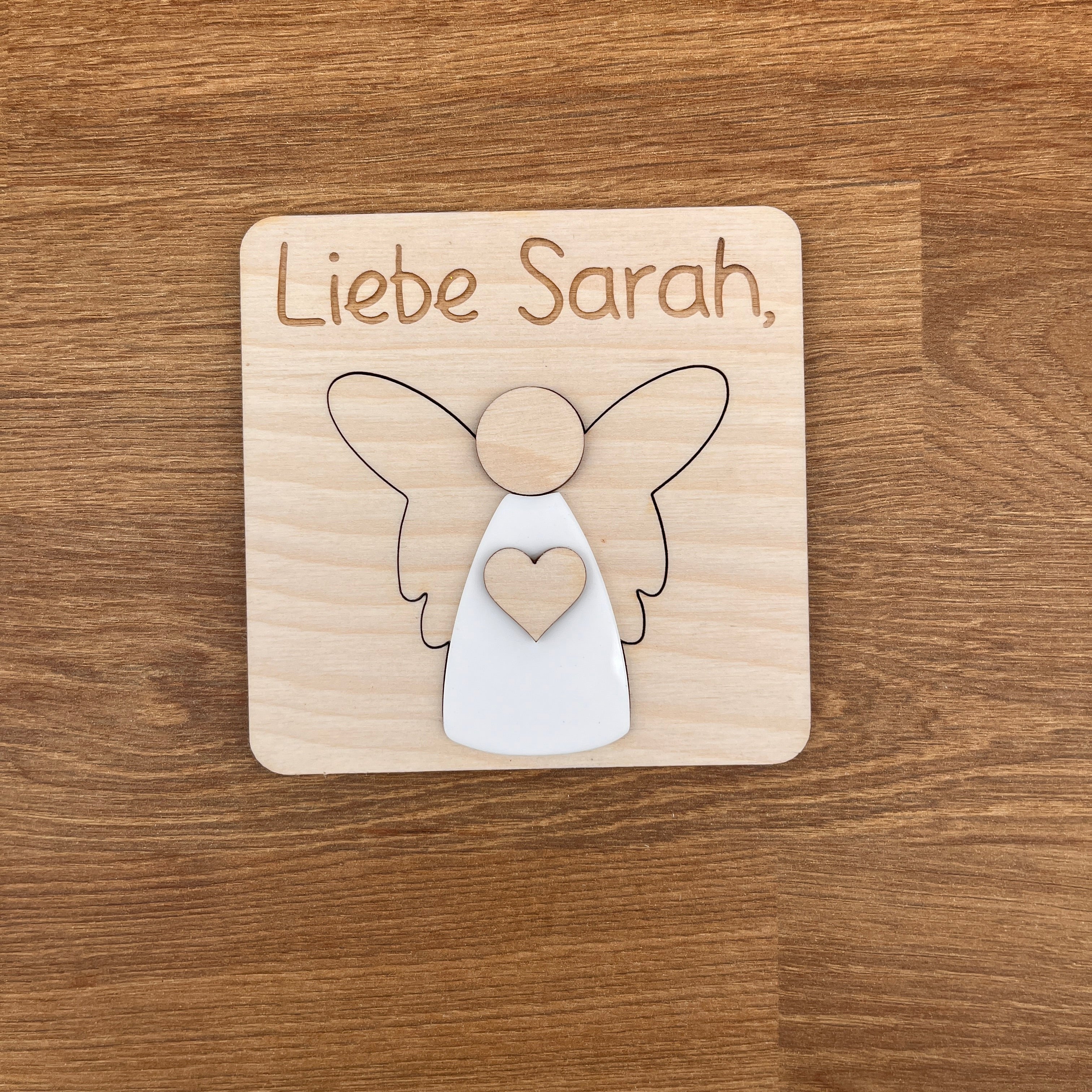 Paten fragen Engel mit Herz Variante