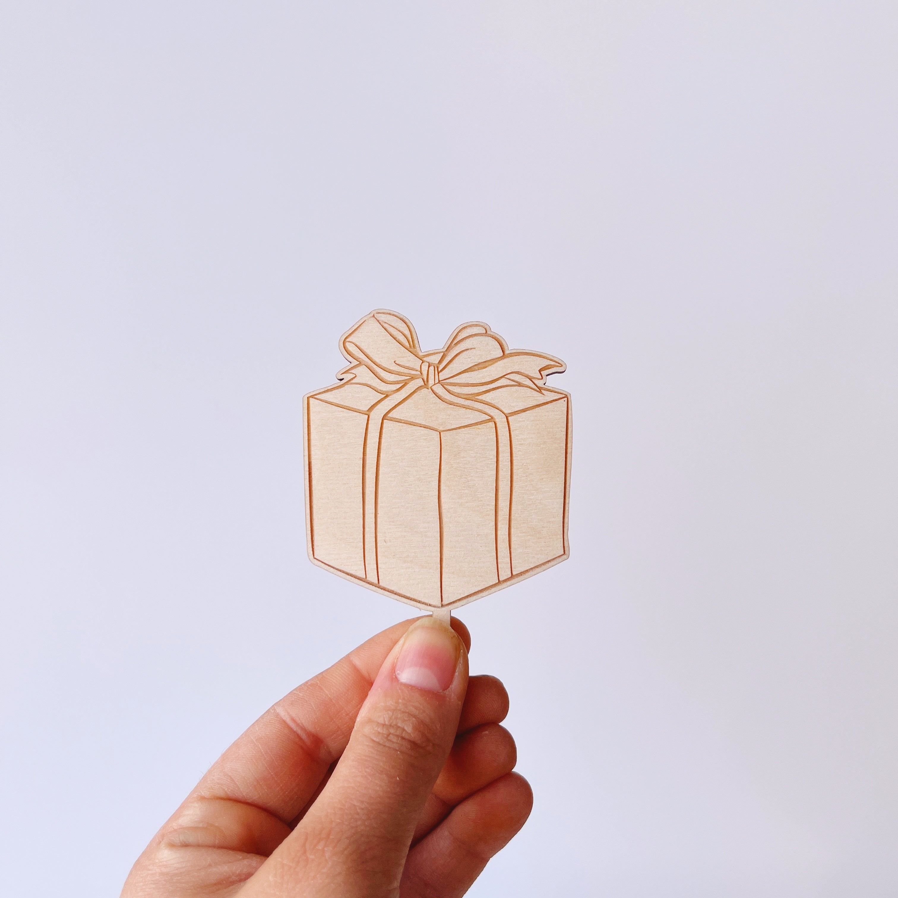 Motivstecker Geschenk graviert Holz
