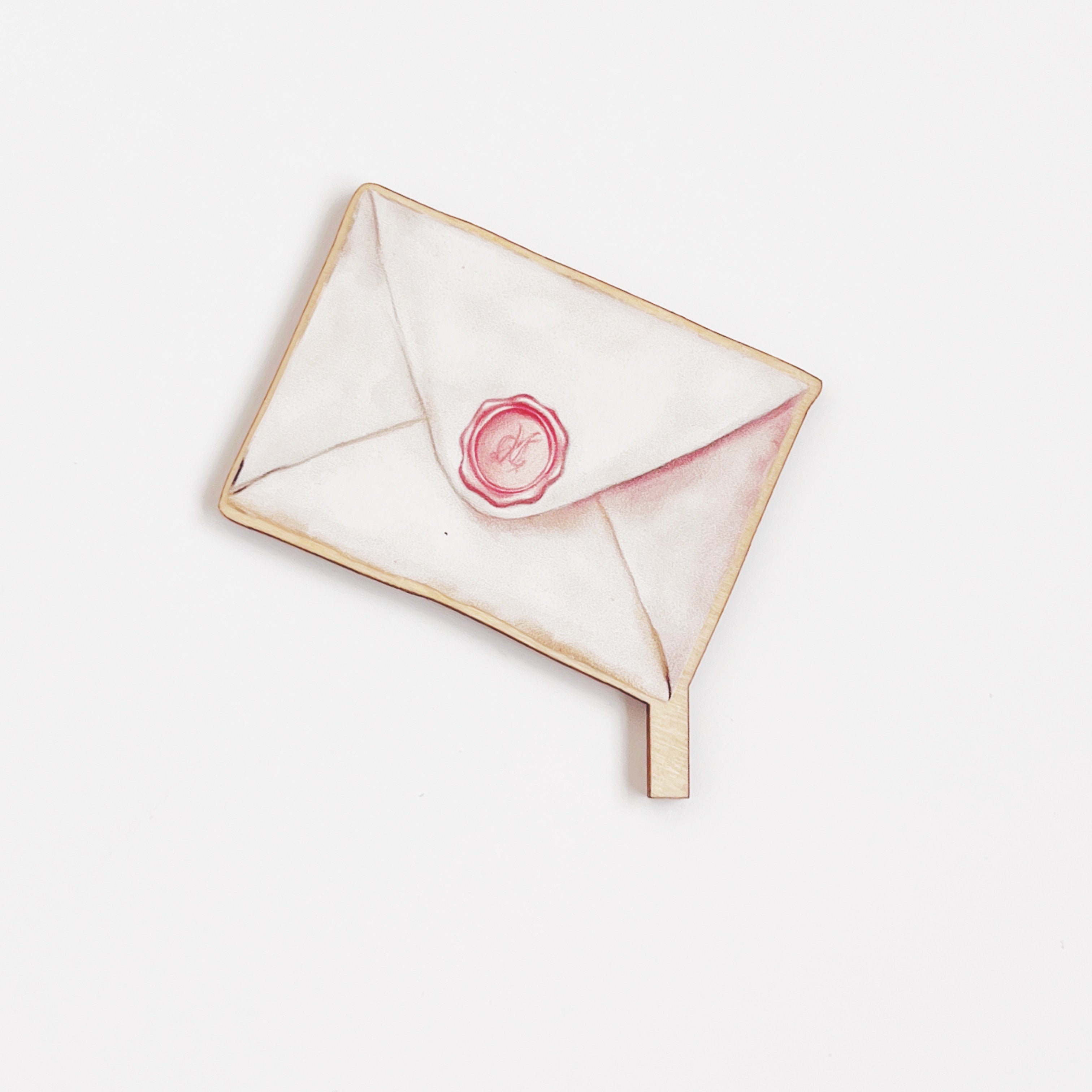 Motivstecker Brief von Zauberschule farbig