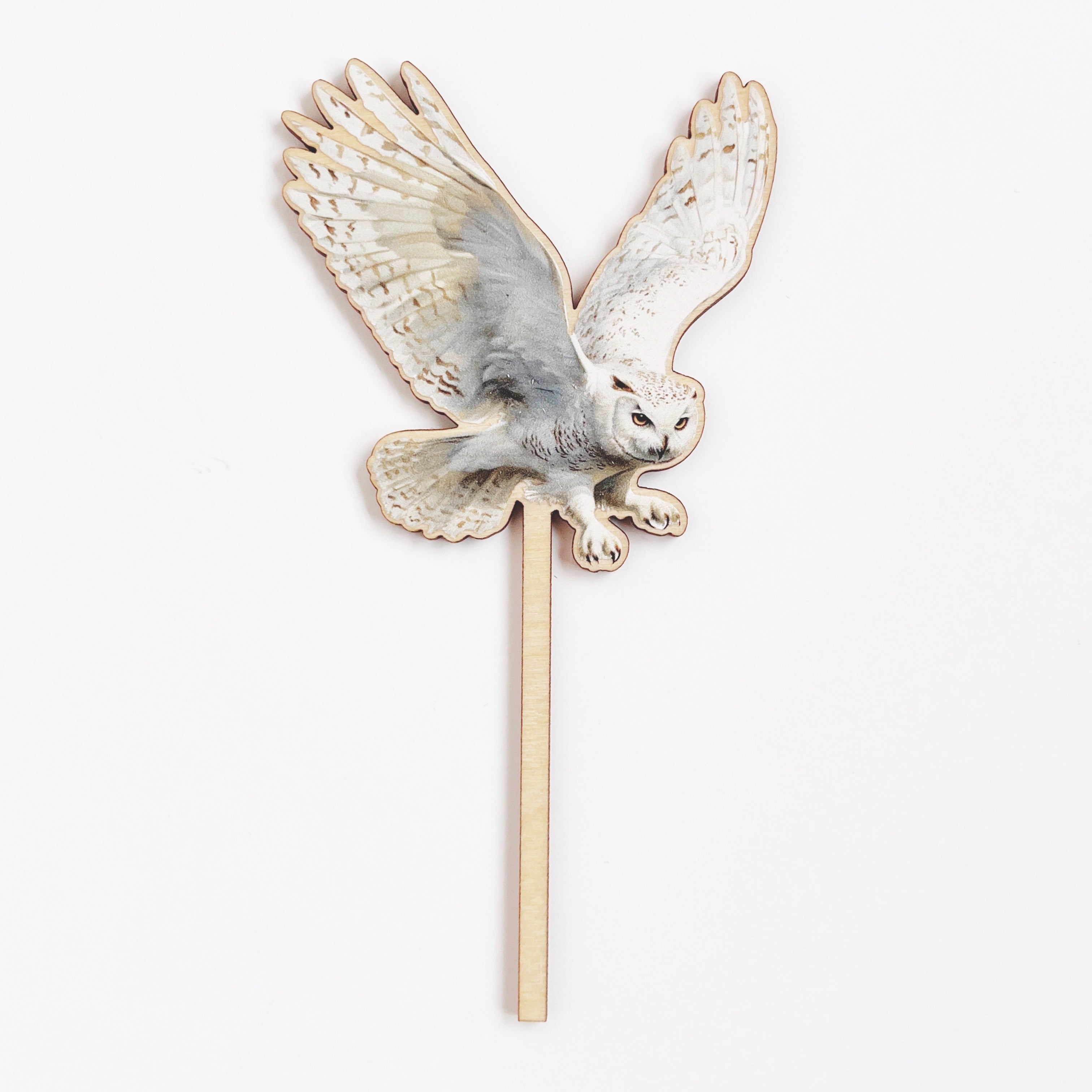 Motivstecker Fliegende Eule farbig