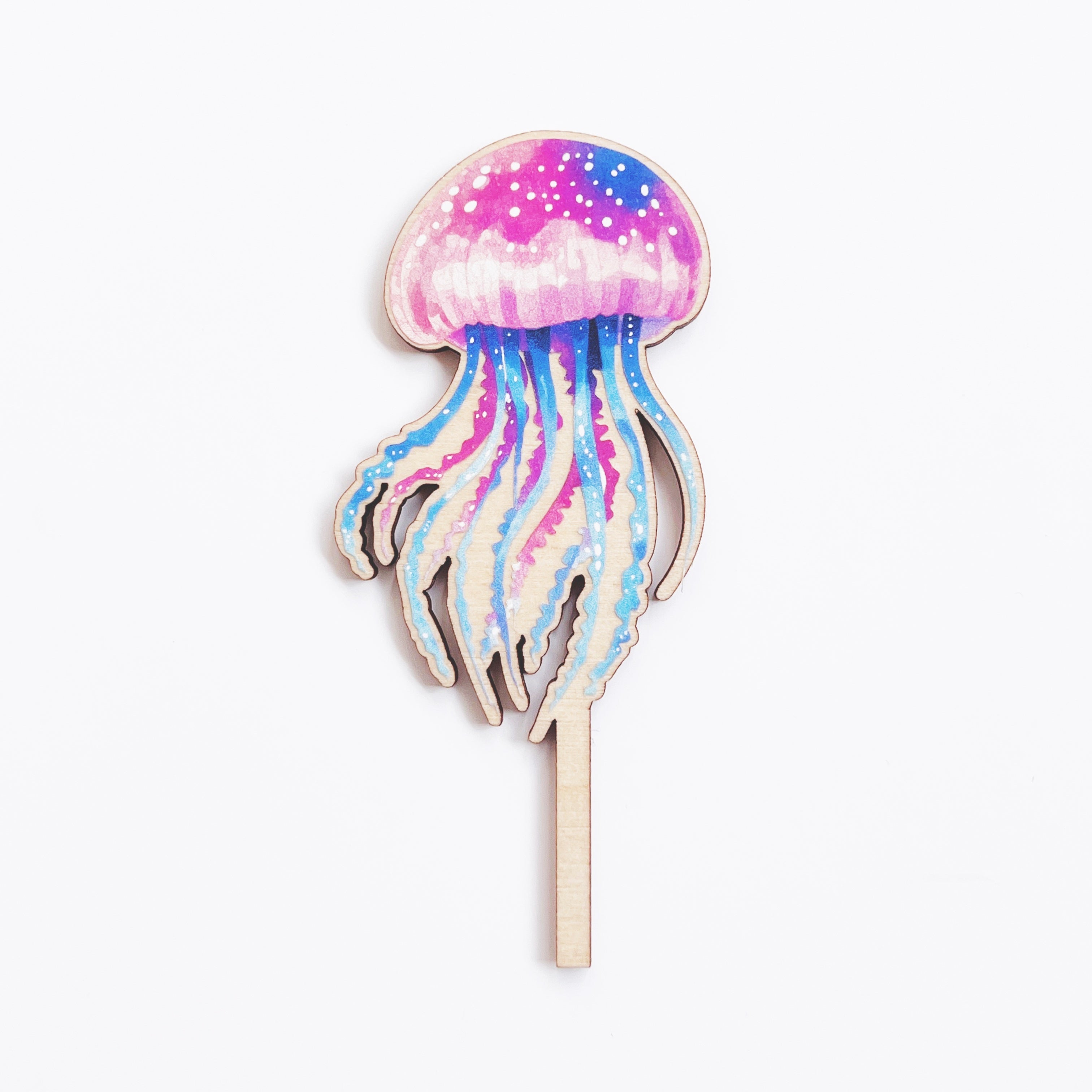 Meerjungfrau Motto Motivstecker Qualle farbig