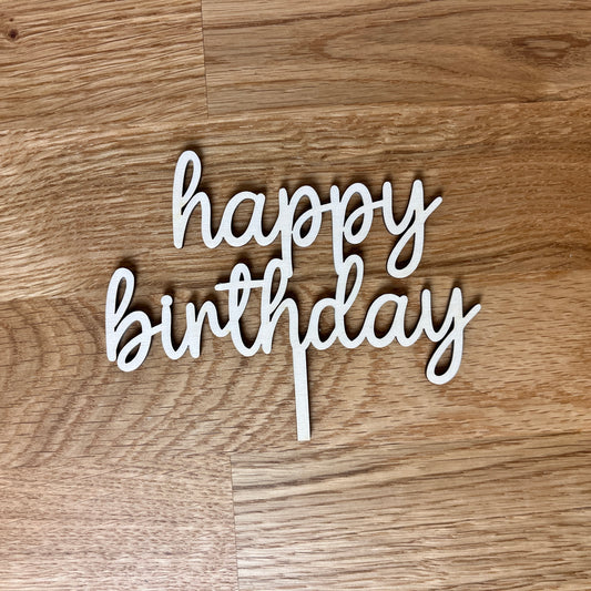 Happy Birthday Stecker aus Holz