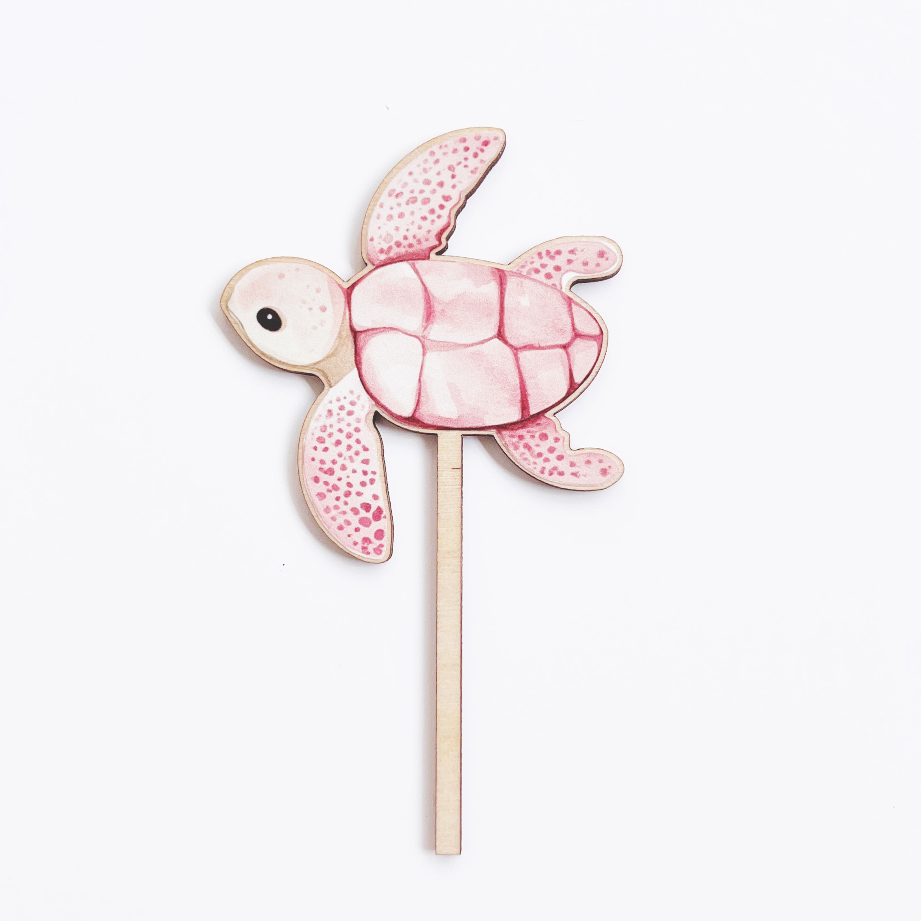 Meerjungfrau Motto Motivstecker Schildkröte farbig