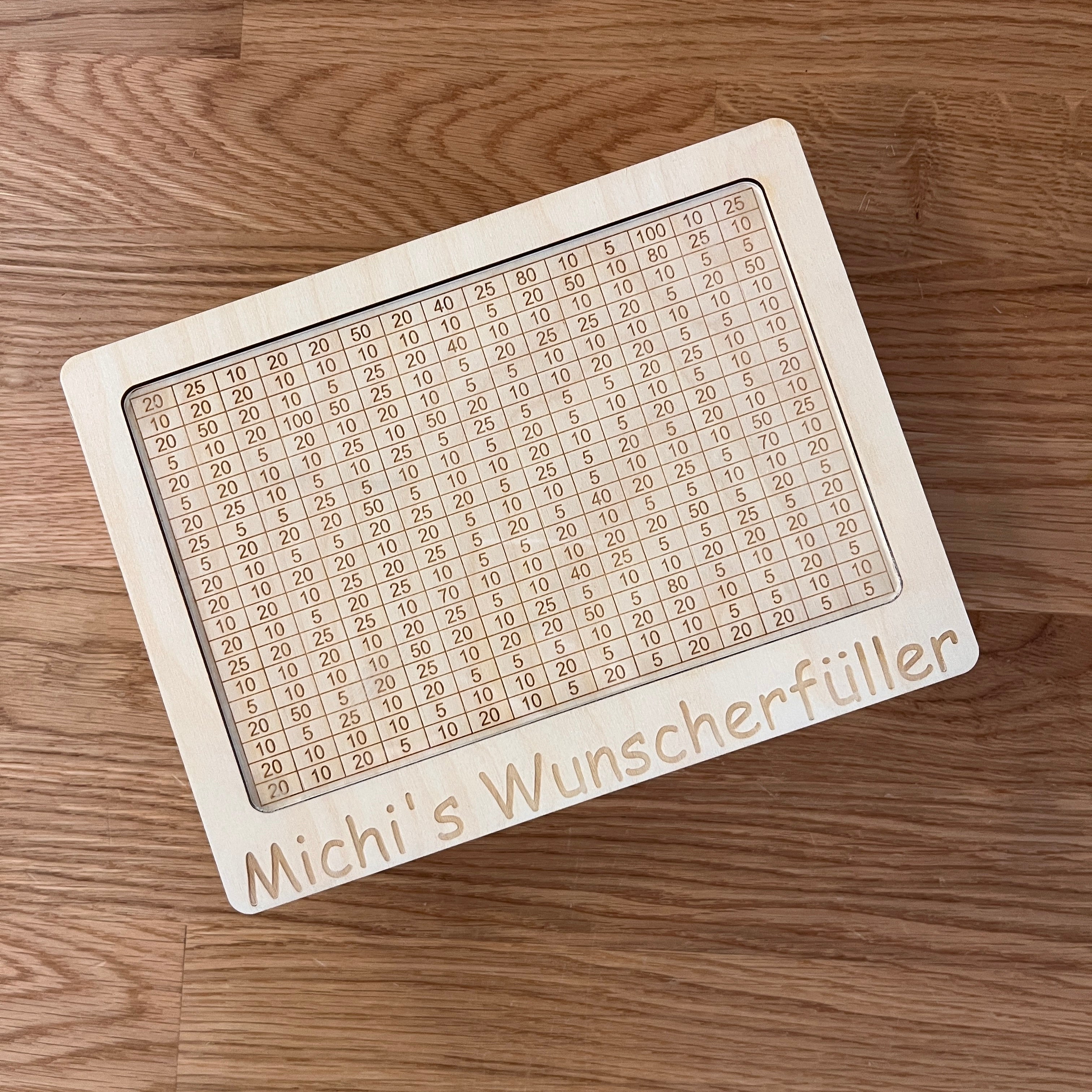 Spardose "Wunscherfüller" Holz