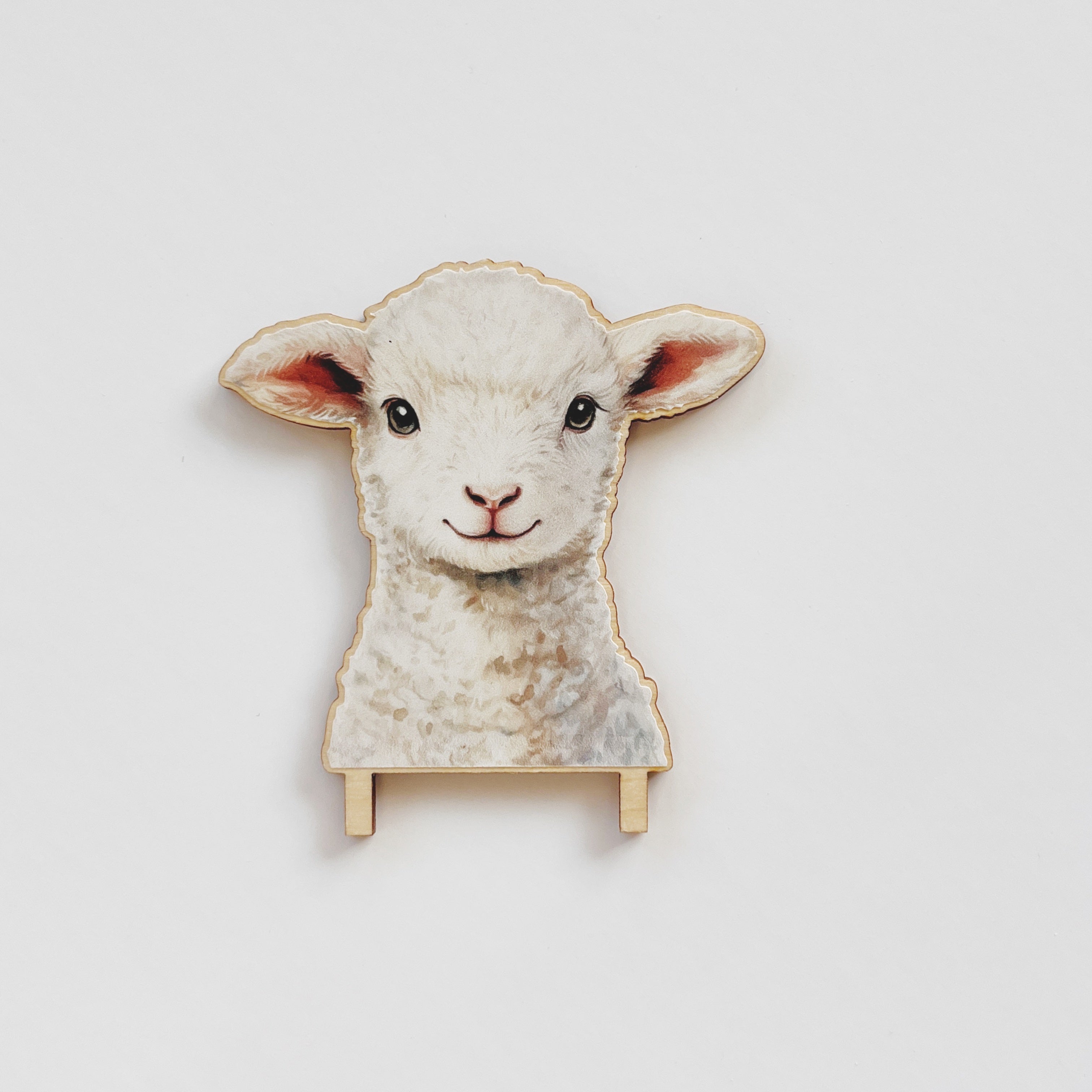 Motivstecker Lamm Kopf farbig