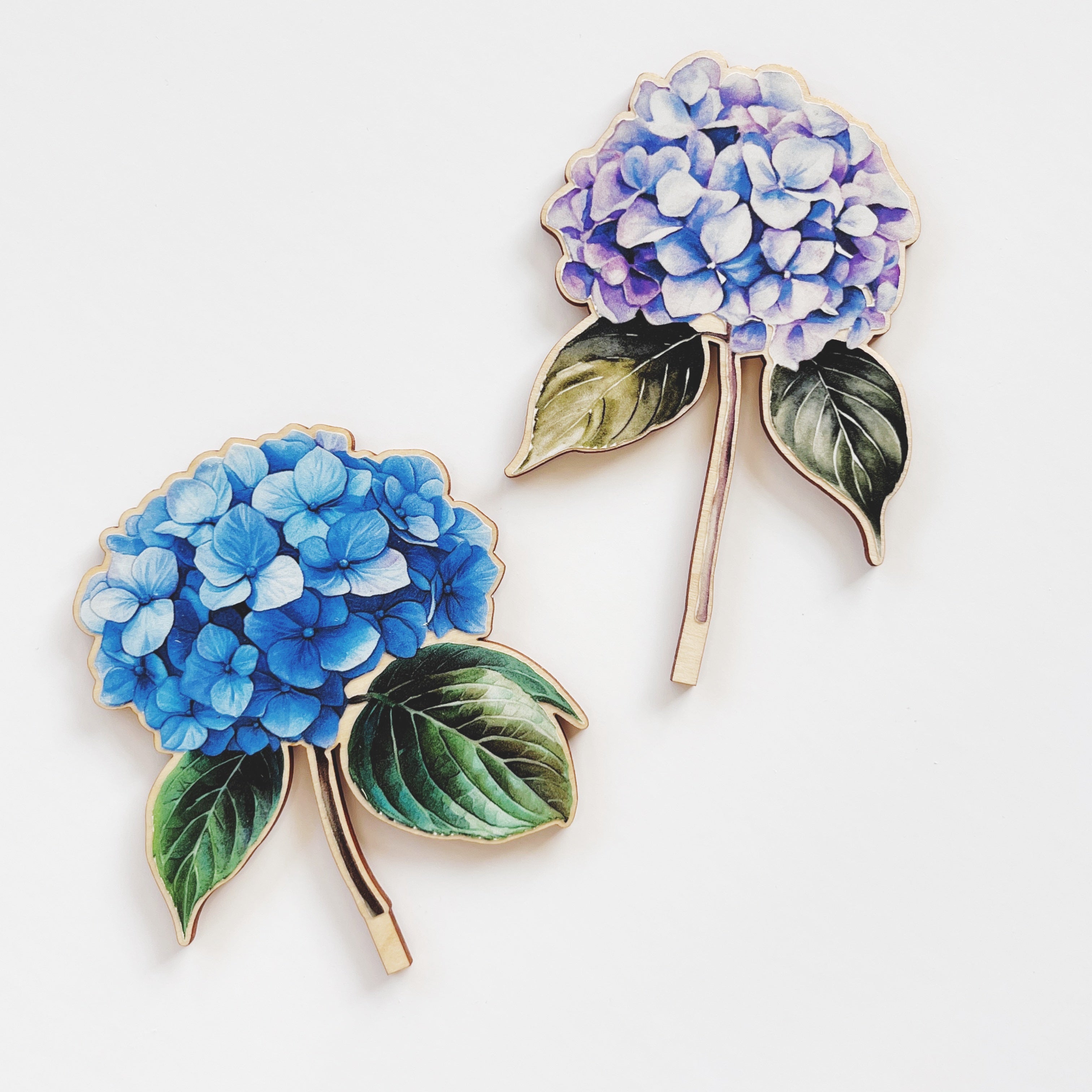 Motivstecker Hortensie farbig