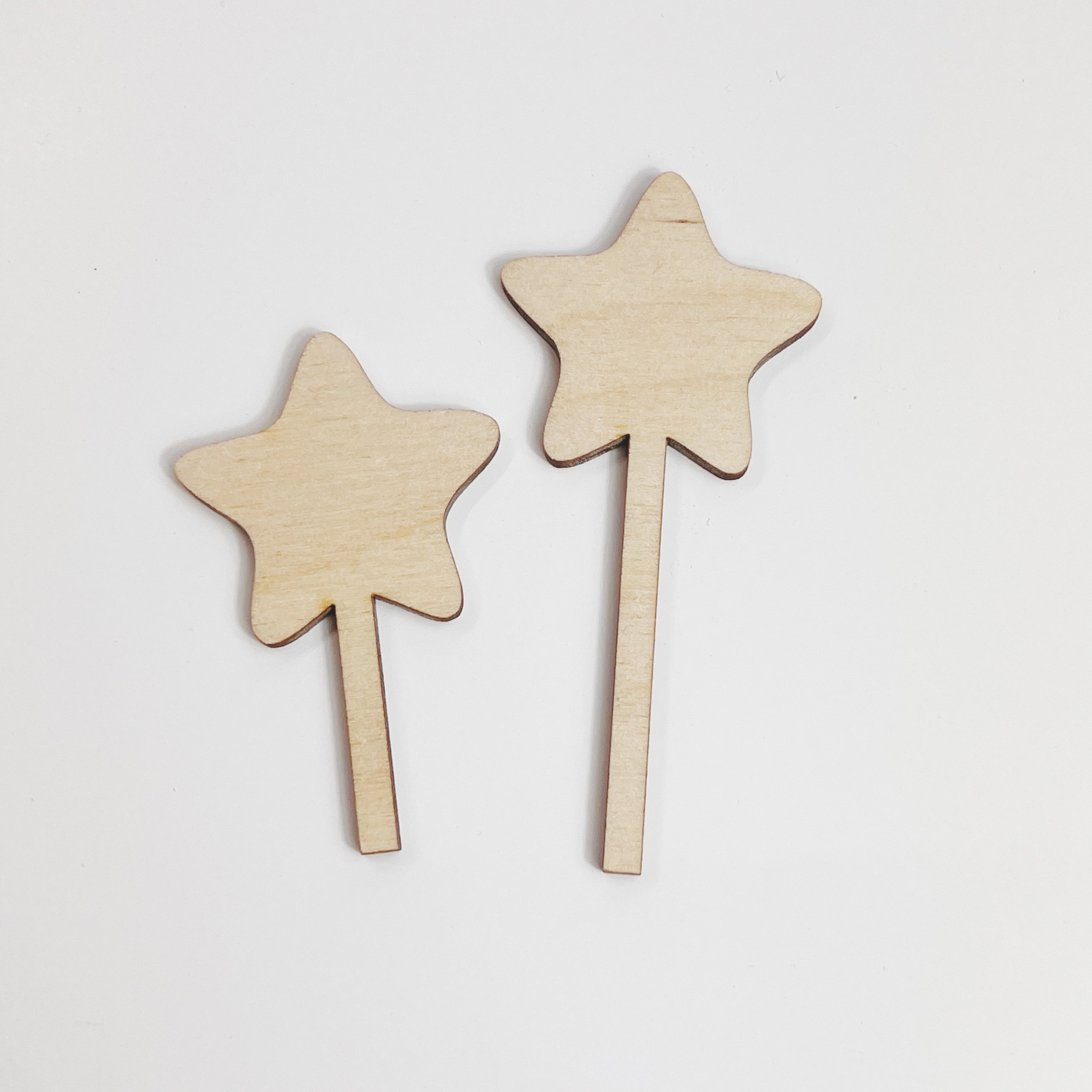 Motivstecker 2er Set Sterne Holz