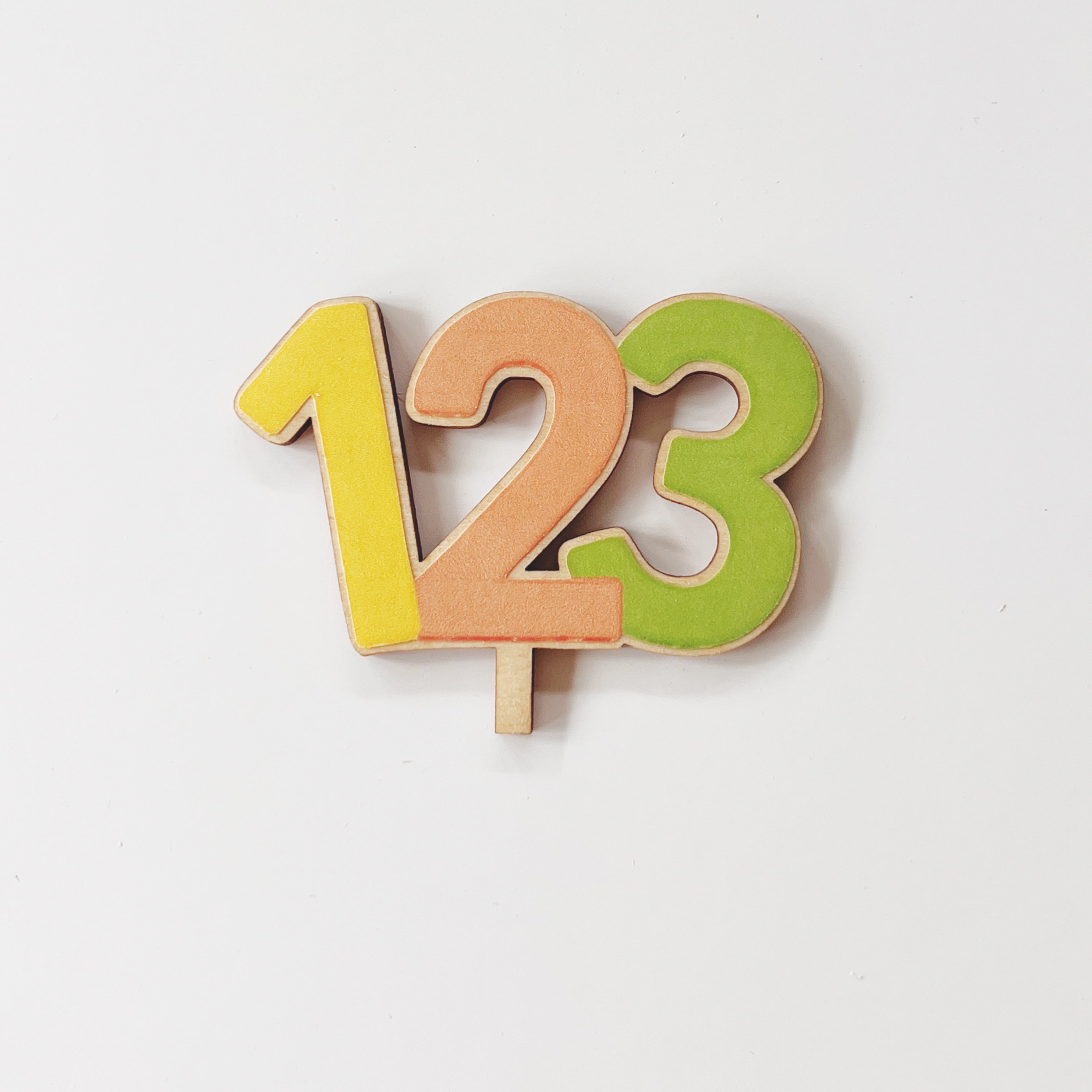 Motivstecker 123 Zahlen bunt