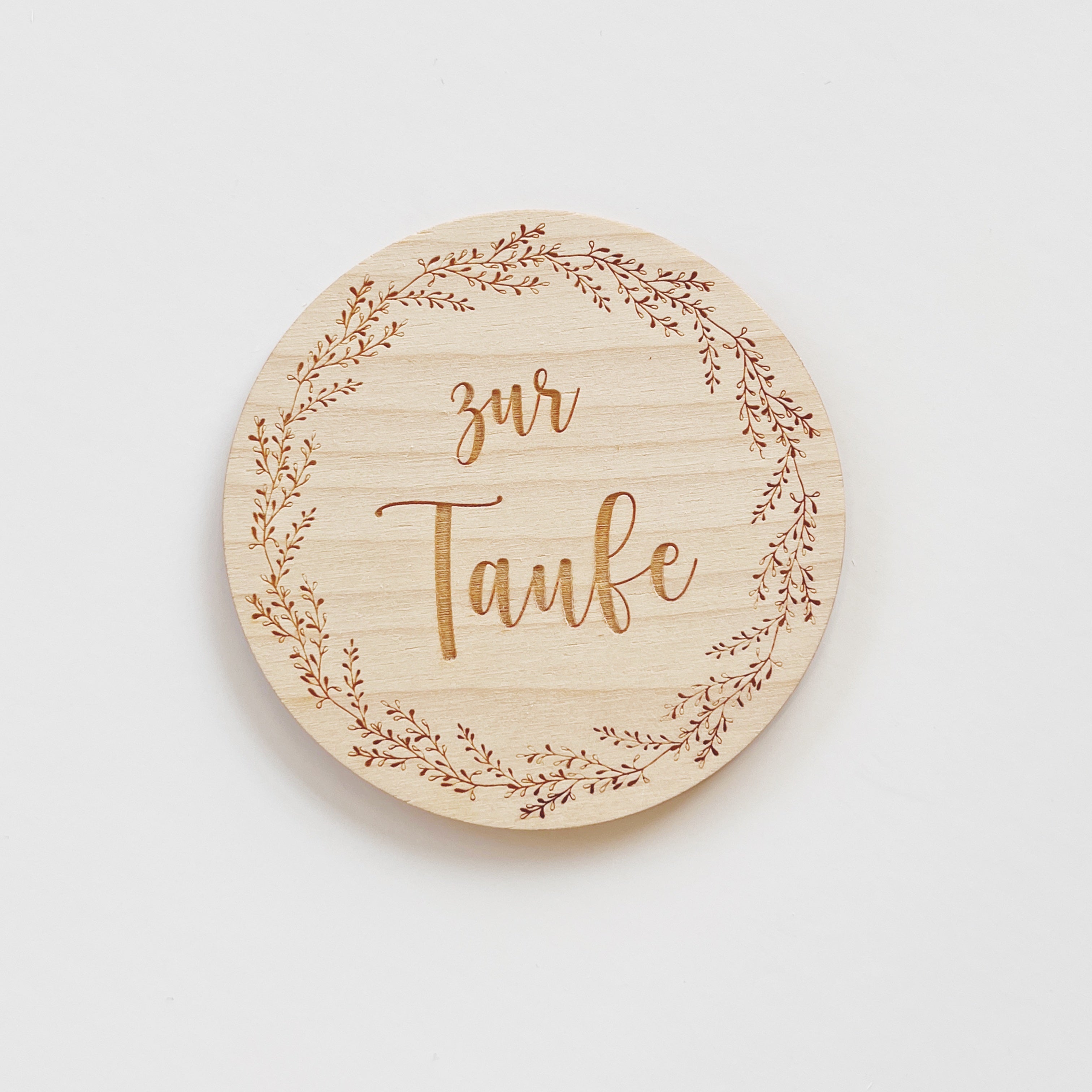 Schildchen "zur Taufe"
