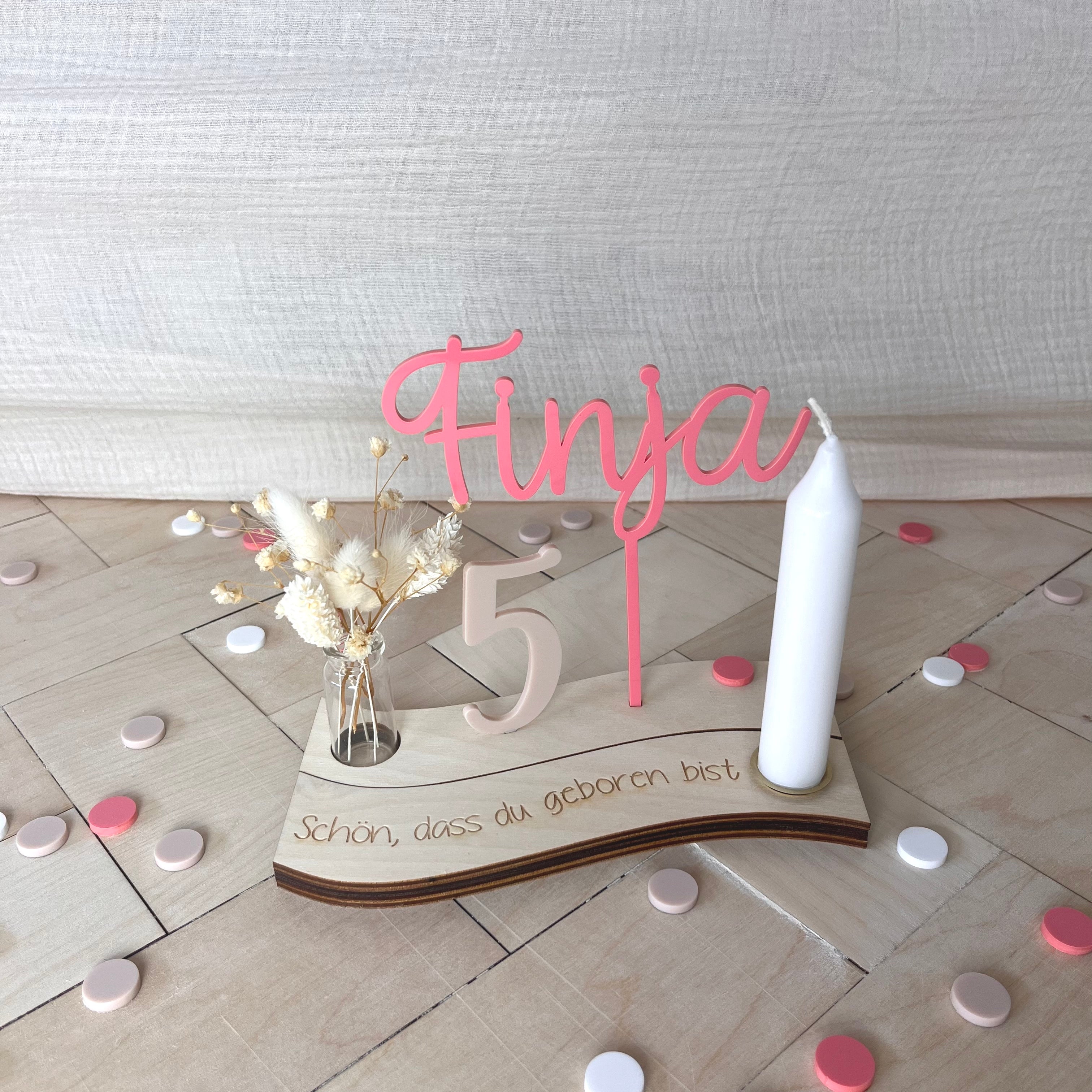 "Wavy" Geburtstagsteller Set "Meerjungfrau", Geburtstagsdekoration