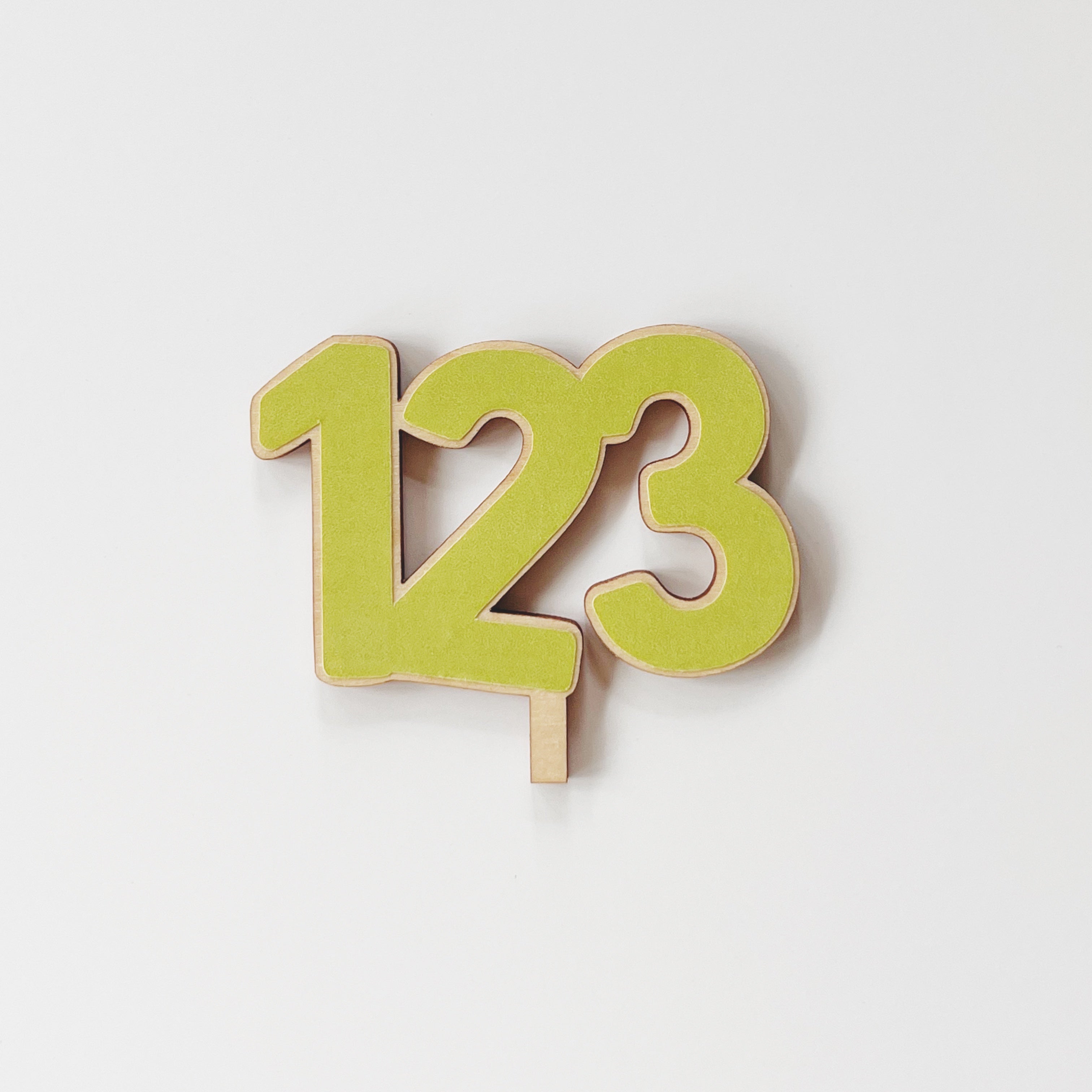 Motivstecker 123 Zahlen pastellgrün