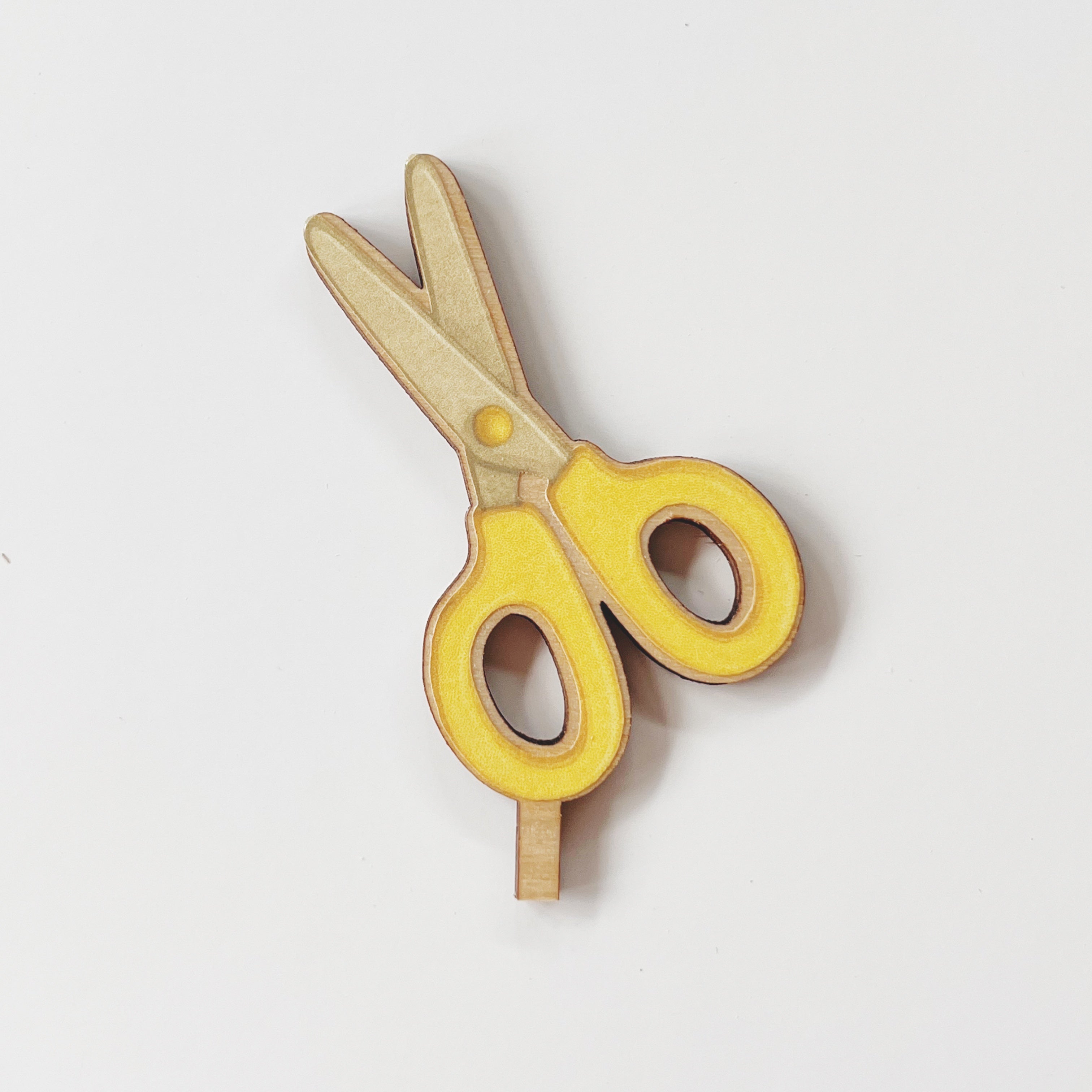 Motivstecker Schere farbig