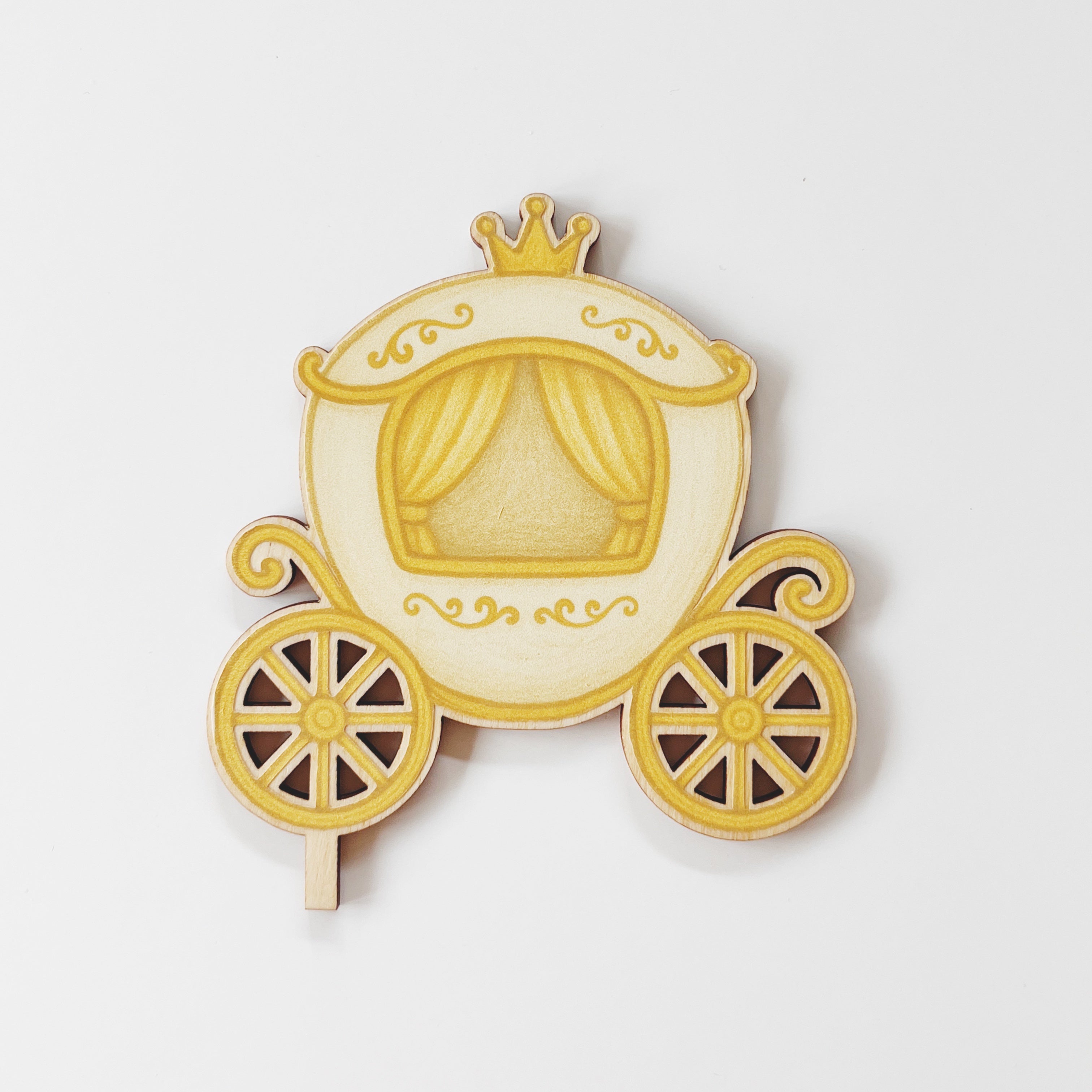 Motivstecker goldene Kutsche