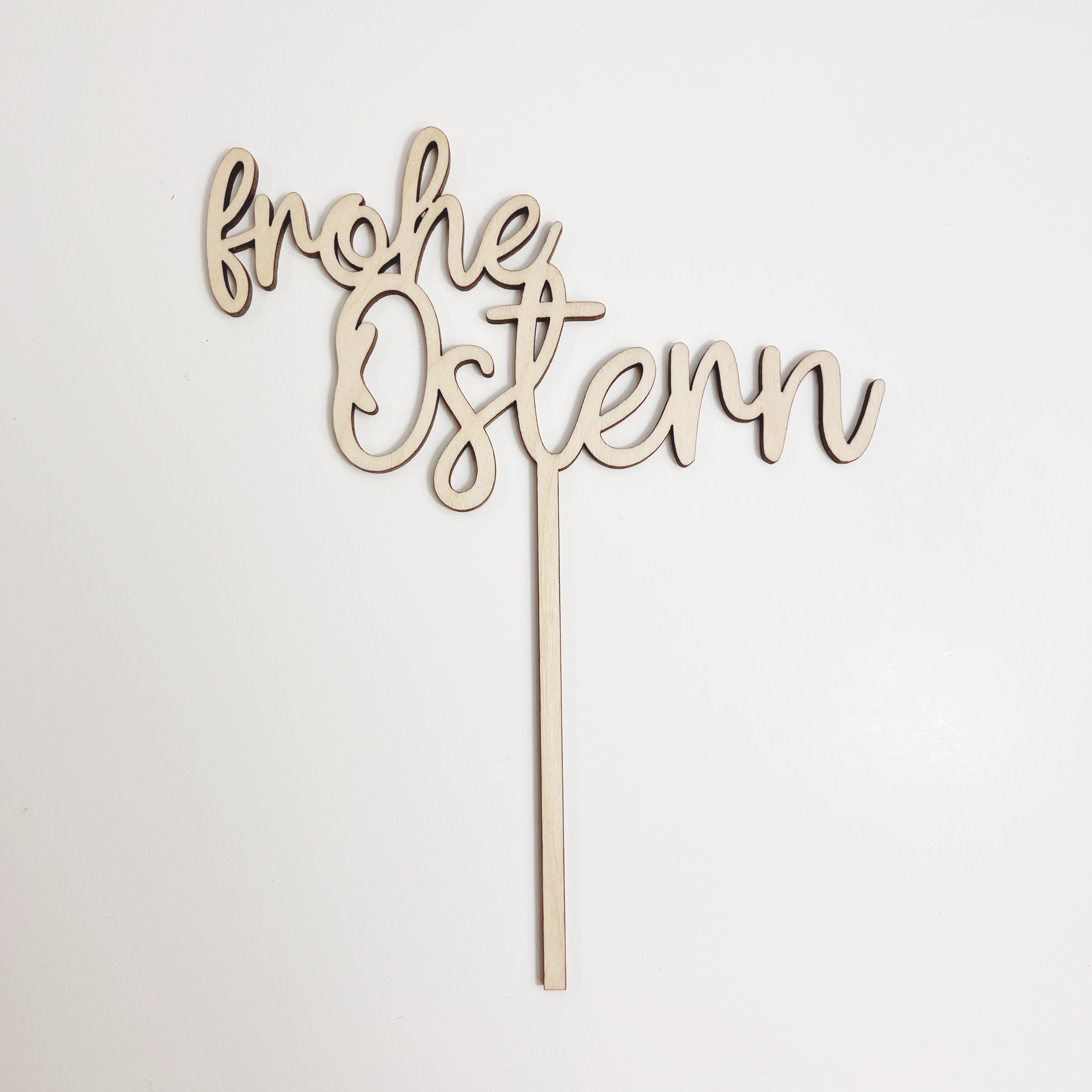 Motivstecker Frohe Ostern aus Holz