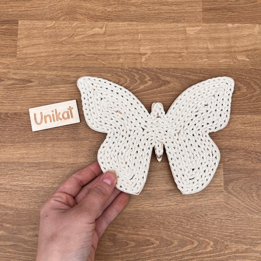 Unikat Schmetterling aus Holz geflochten