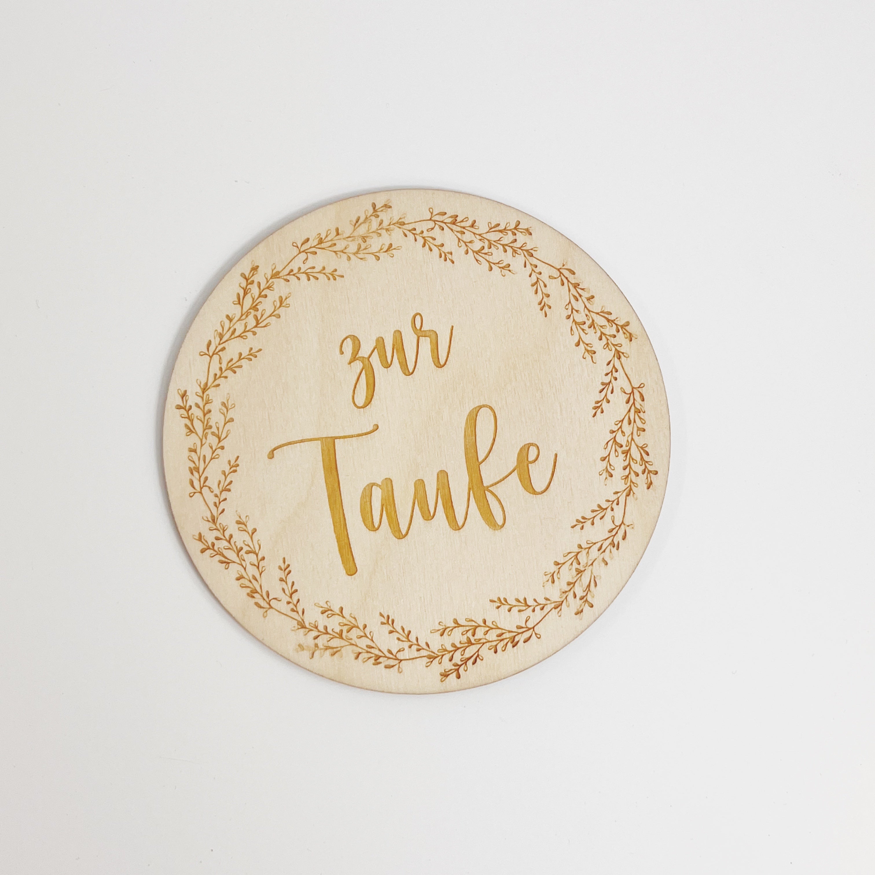 Schildchen "zur Taufe"