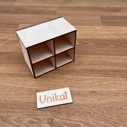 Unikat Kallax Style Regal ohne Kisten für Puppenhaus