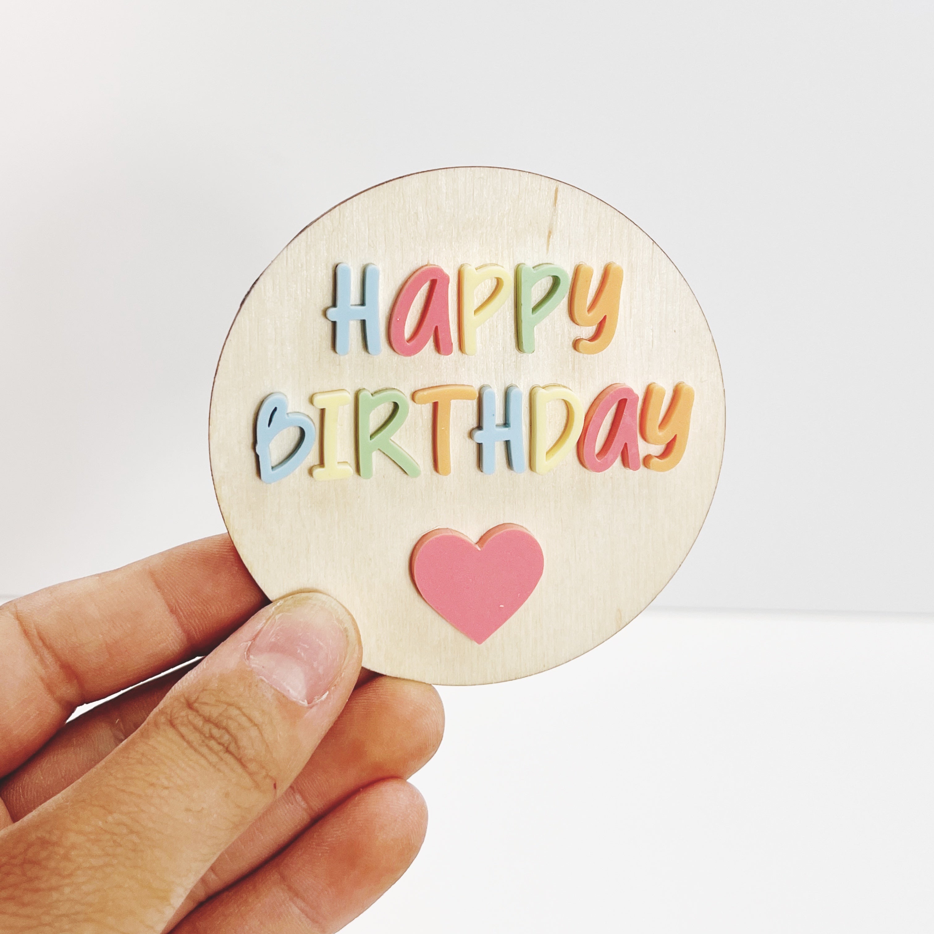 Happy Birthday Schildchen bunt