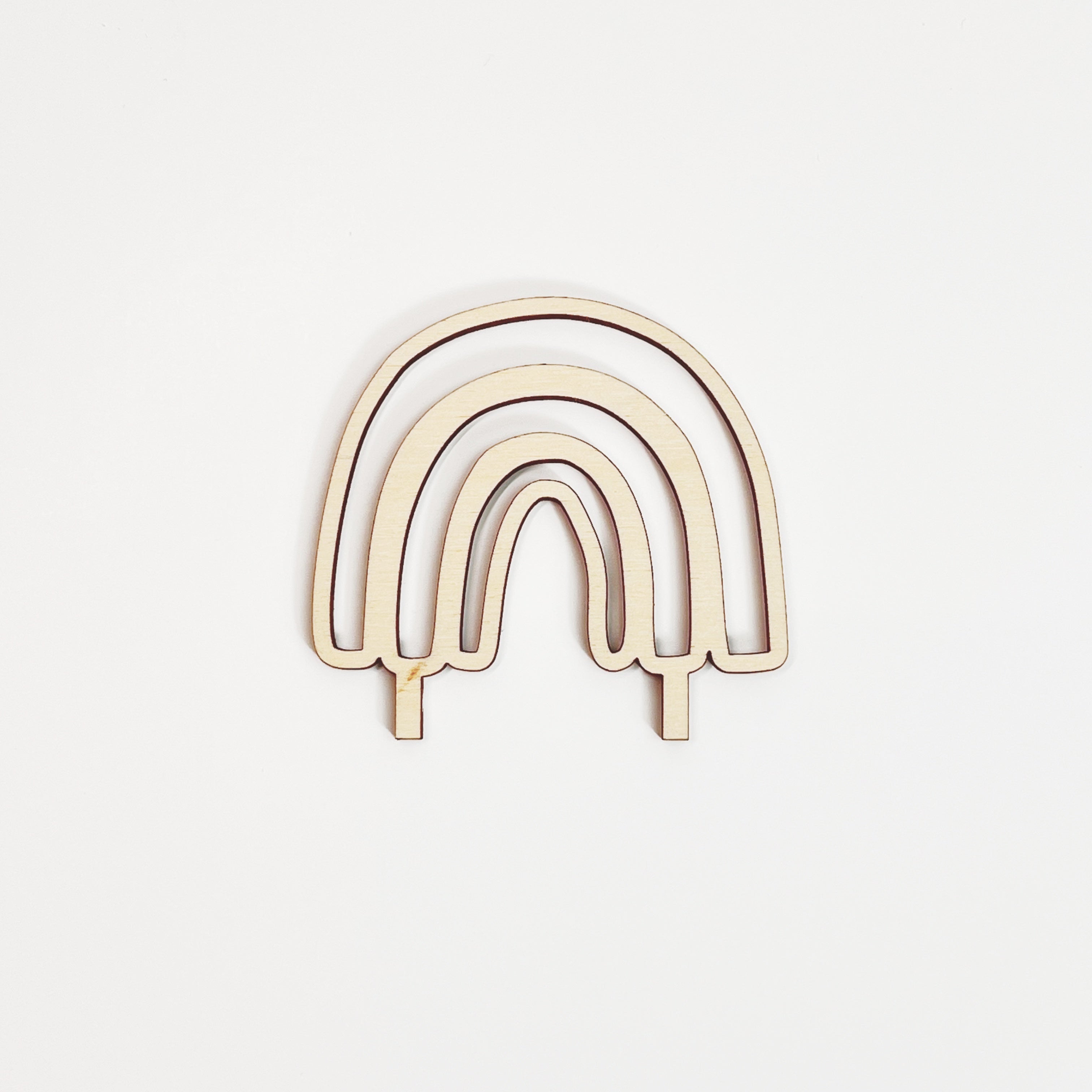 Motivstecker Regenbogen aus Holz