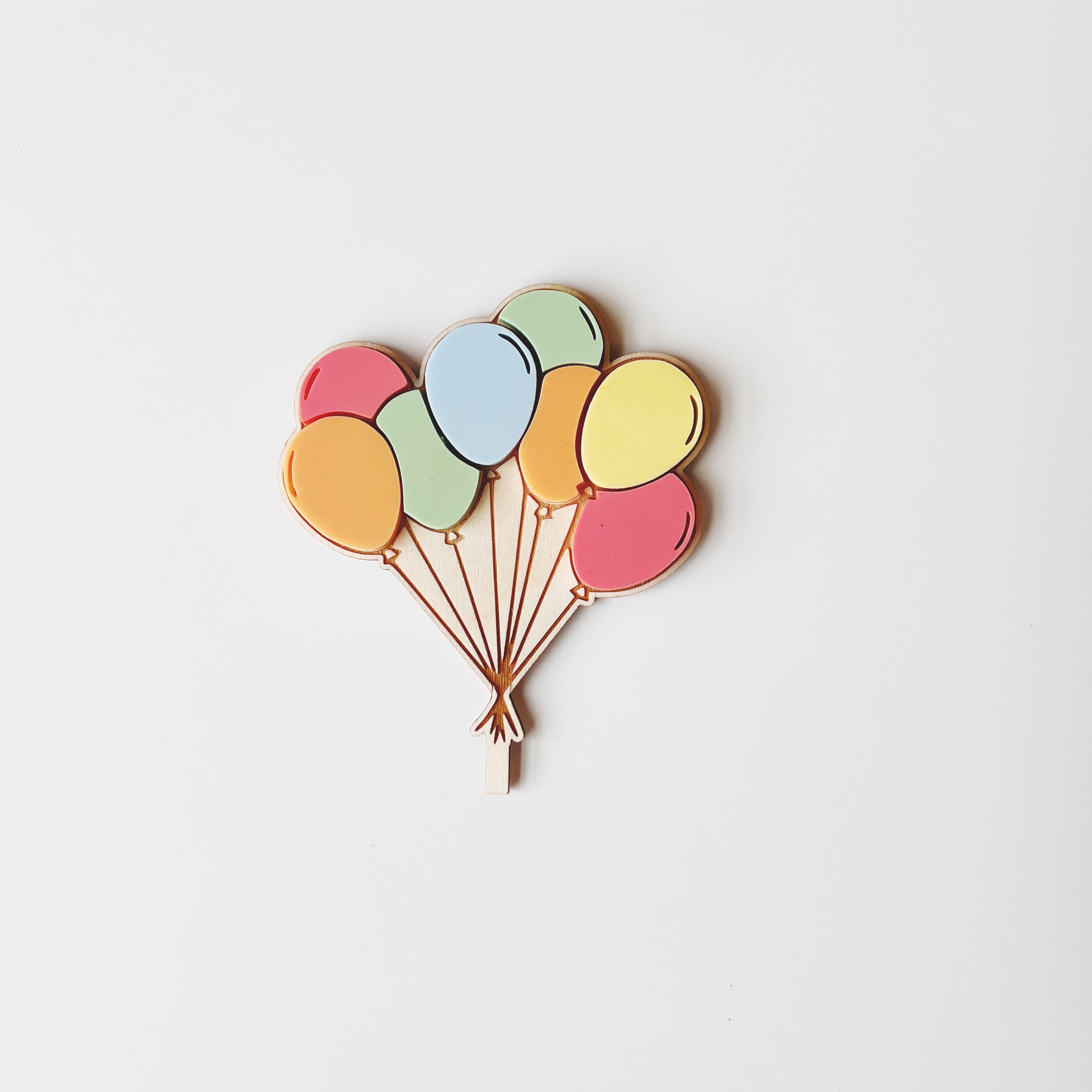 Motivstecker Luftballons Acryl auf Holz