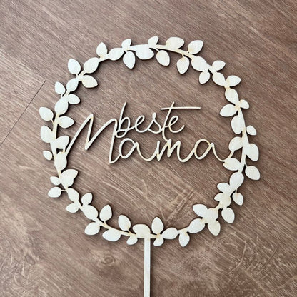 Caketopper "Beste Mama" zum Muttertag