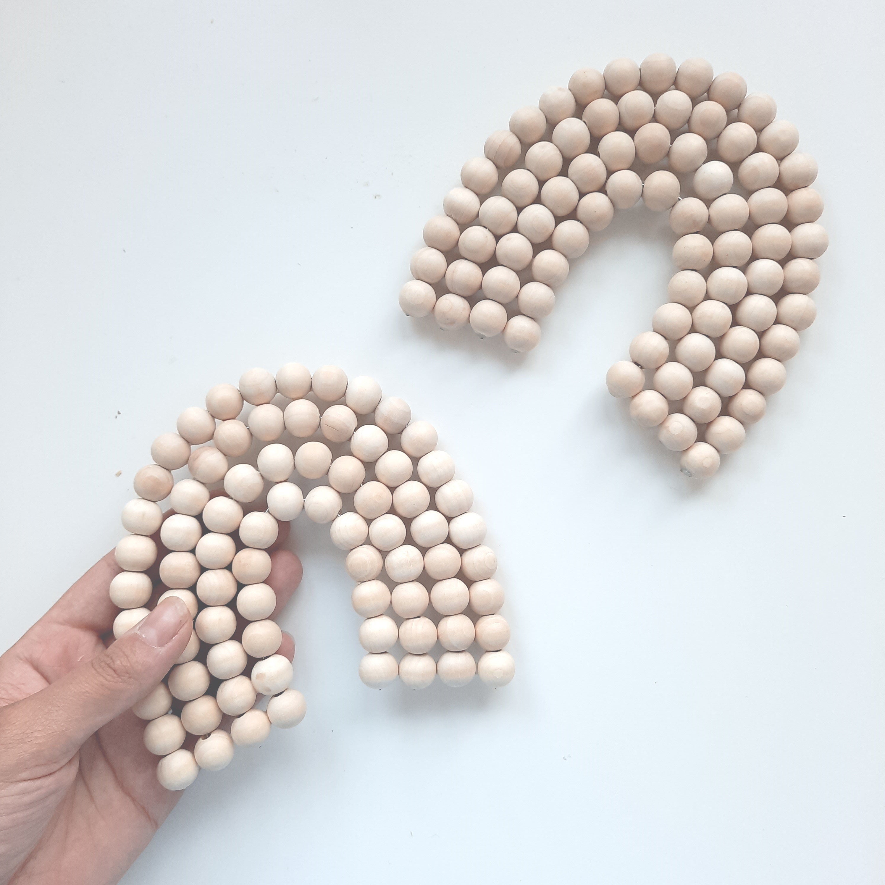 Holzperlen 10mm Wooden Beads Bastelzubehör Perlen zum Basteln Deko Perlen