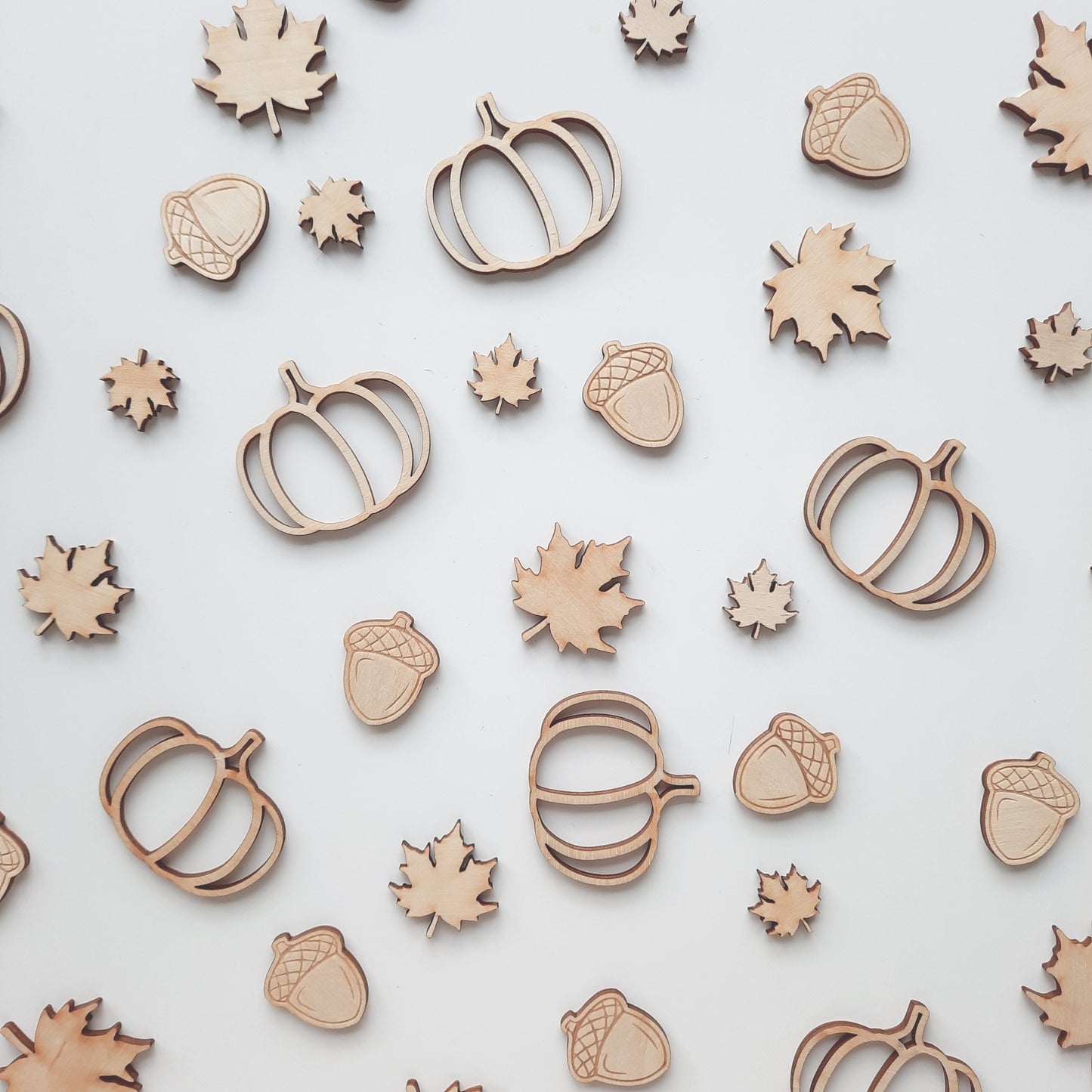 Streudeko Kürbisse, Kürbisseaus Holz, Herbstdekoration, Tischdekoration, Tischdeko Herbst, Geschenkdekoration