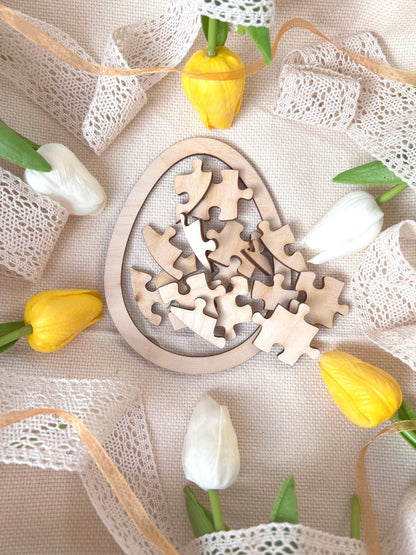 Ei Puzzle Basteln für Kinder, Ostergeschenk Puzzle Ei, Ostern Aktivität für Kinder
