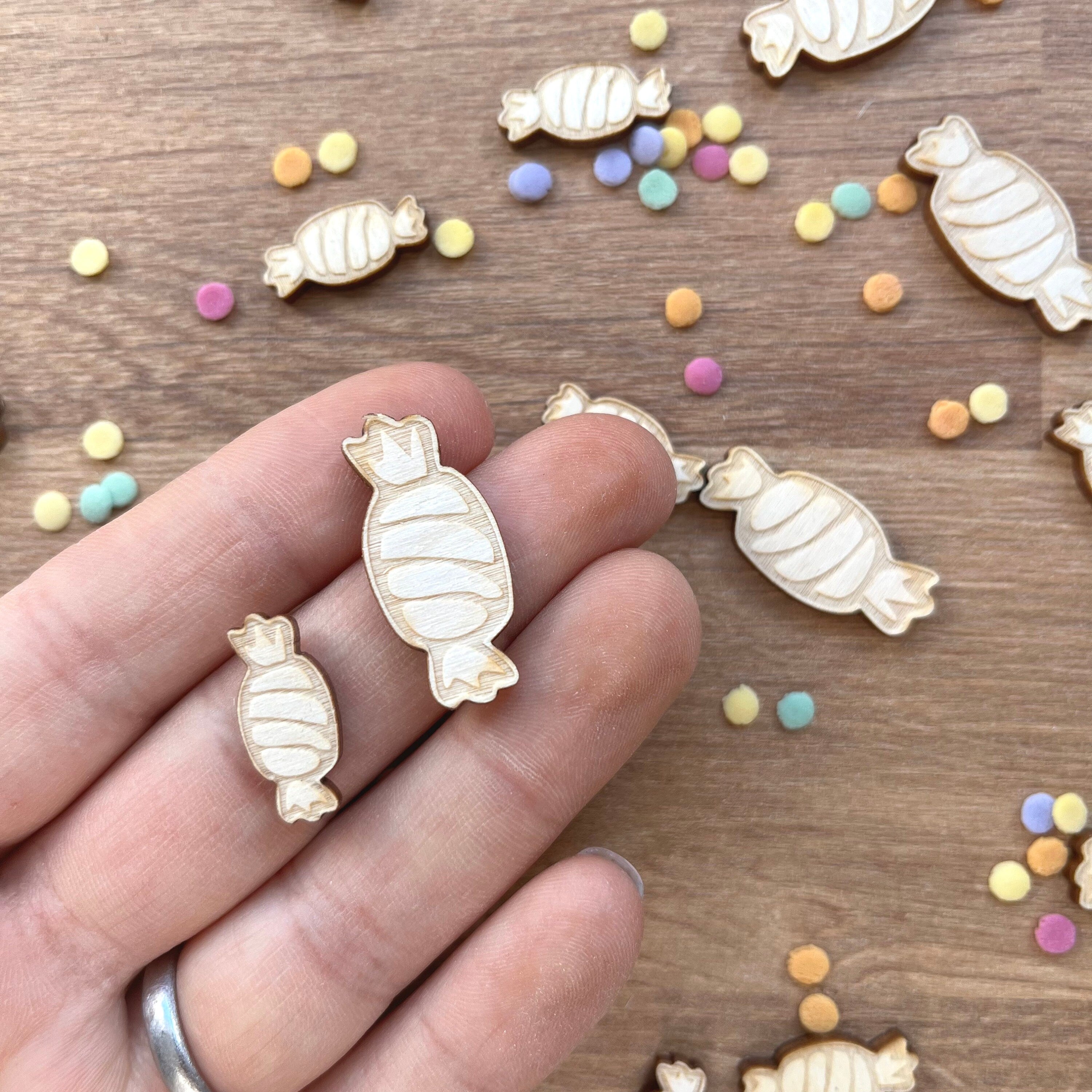 Streudeko Bonbons, Bonbonsaus Holz, Tischdekoration, Tischdeko Geburtstag, Geschenkdekoration