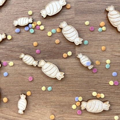 Streudeko Bonbons, Bonbonsaus Holz, Tischdekoration, Tischdeko Geburtstag, Geschenkdekoration