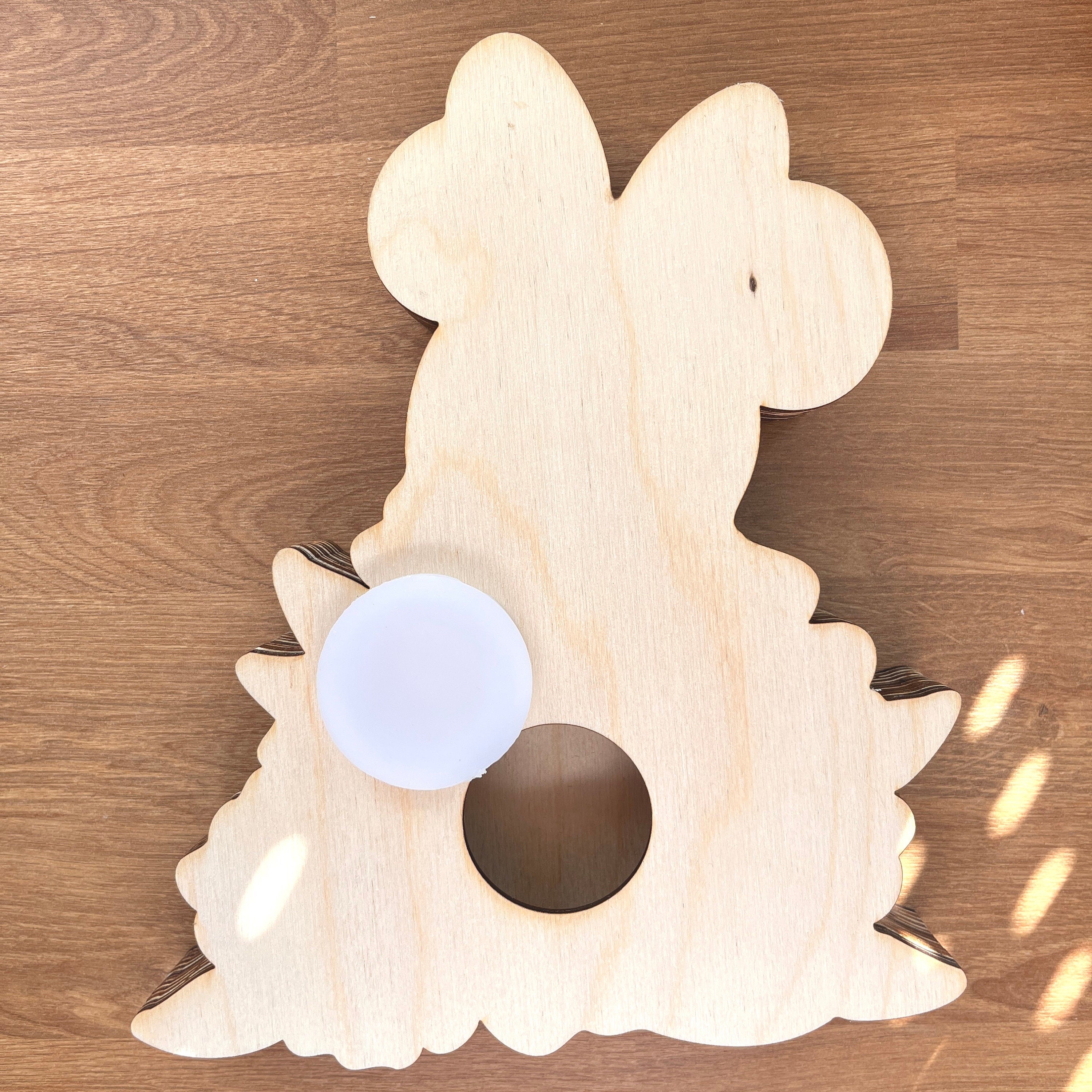 Spardose Kind personalisiert, Spardose Minnie Mouse inspired Holz