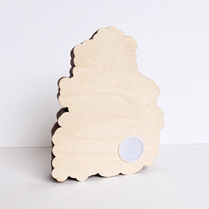 Minnie Maus inspired Spardose Kind personalisiert, Spardose Disney Holz