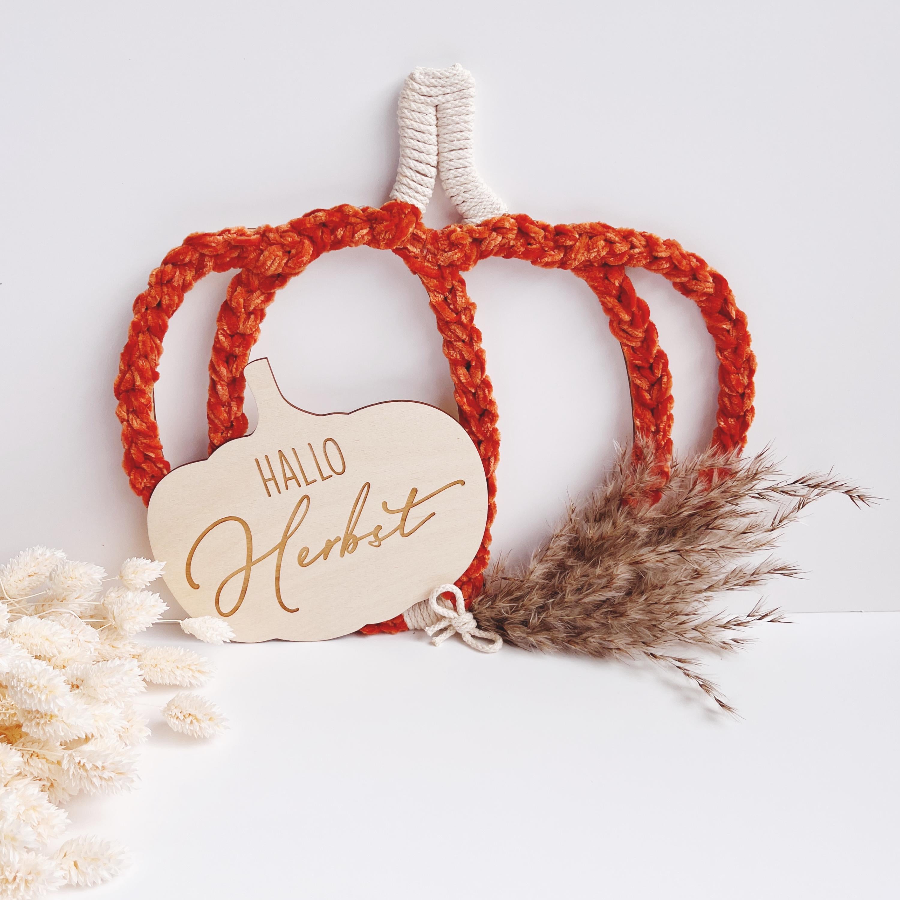 Kürbis gehäkelt Wohndekor Herbst Kürbis Deko Pumpkin decoration autumn fall crochet pumpkins