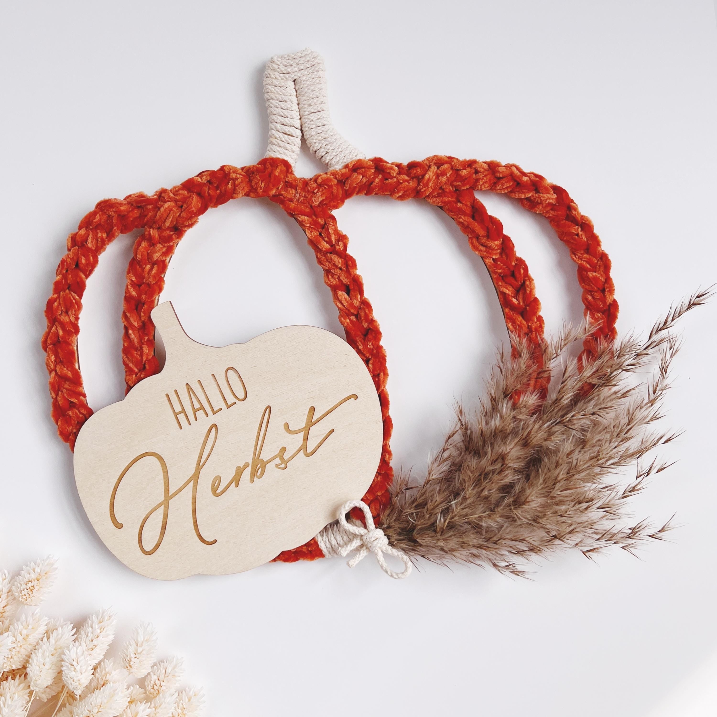 Kürbis gehäkelt Wohndekor Herbst Kürbis Deko Pumpkin decoration autumn fall crochet pumpkins