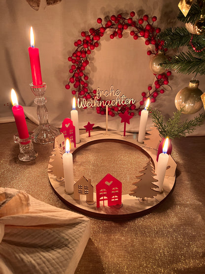 Handgemachter Adventskranz – nachhaltig, erweiterbar & jedes Jahr wiederverwendbar
