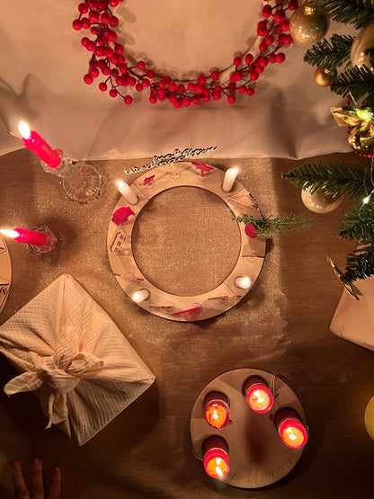 Handgemachter Adventskranz – nachhaltig, erweiterbar & jedes Jahr wiederverwendbar
