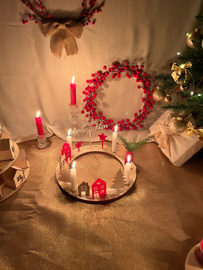 Handgemachter Adventskranz – nachhaltig, erweiterbar & jedes Jahr wiederverwendbar
