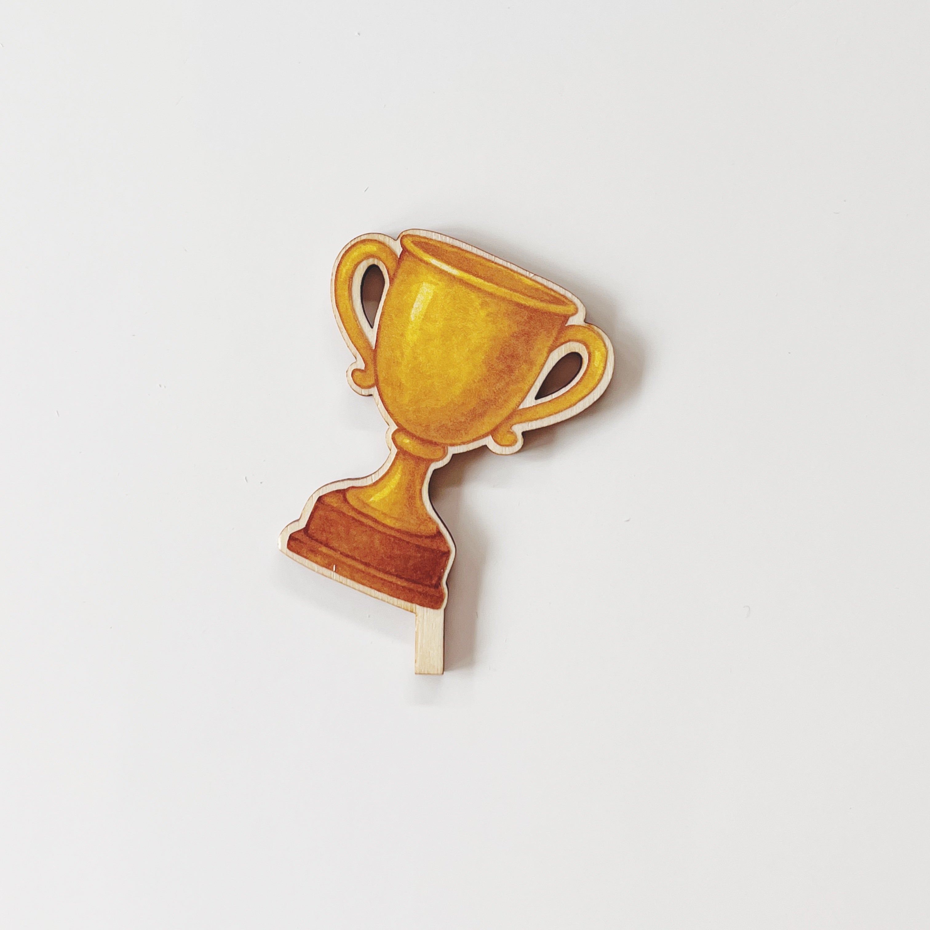 Motivstecker goldener Pokal
