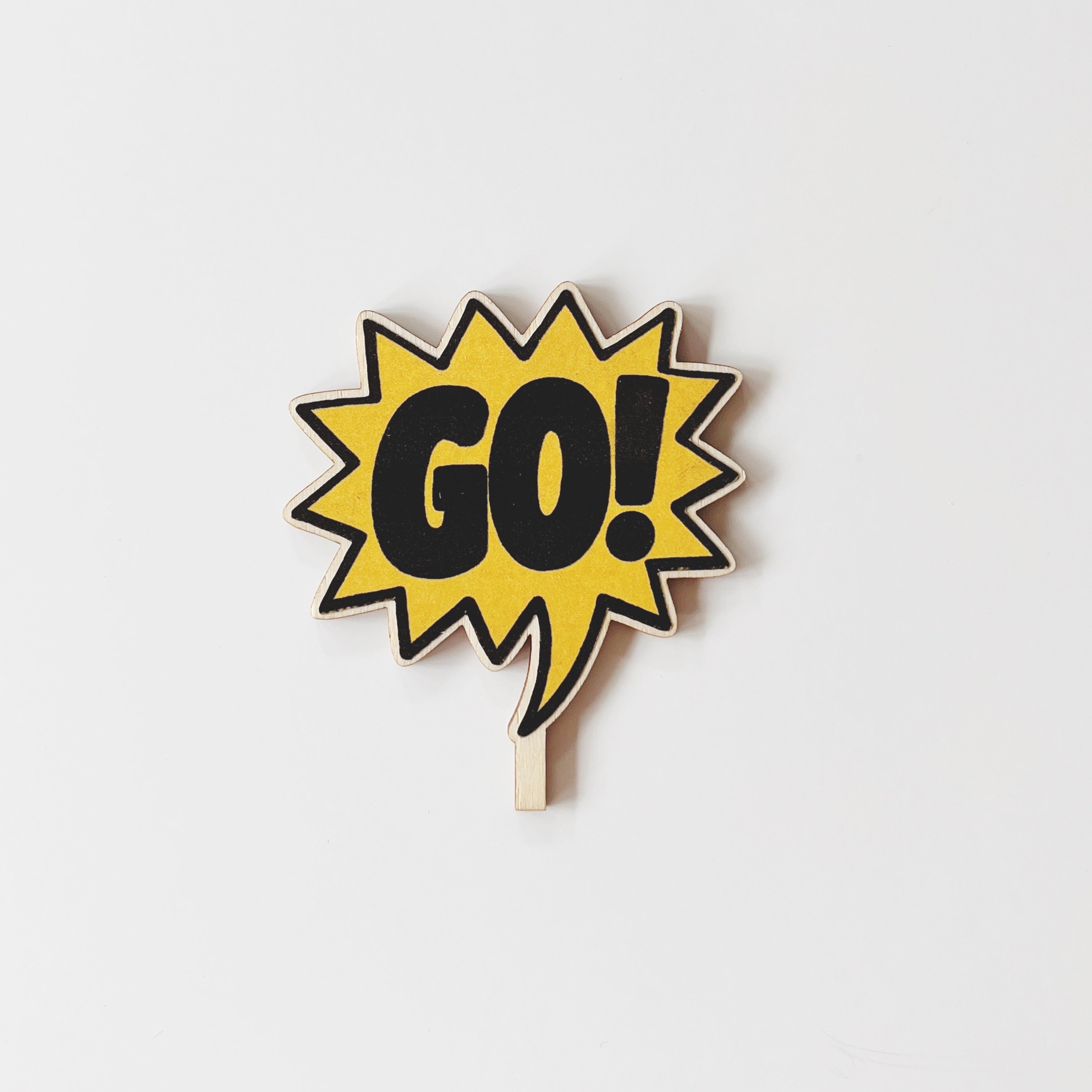 Motivstecker GO! Sprechblase
