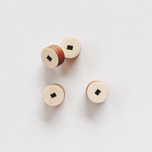 Modulstecker mit Loch natur