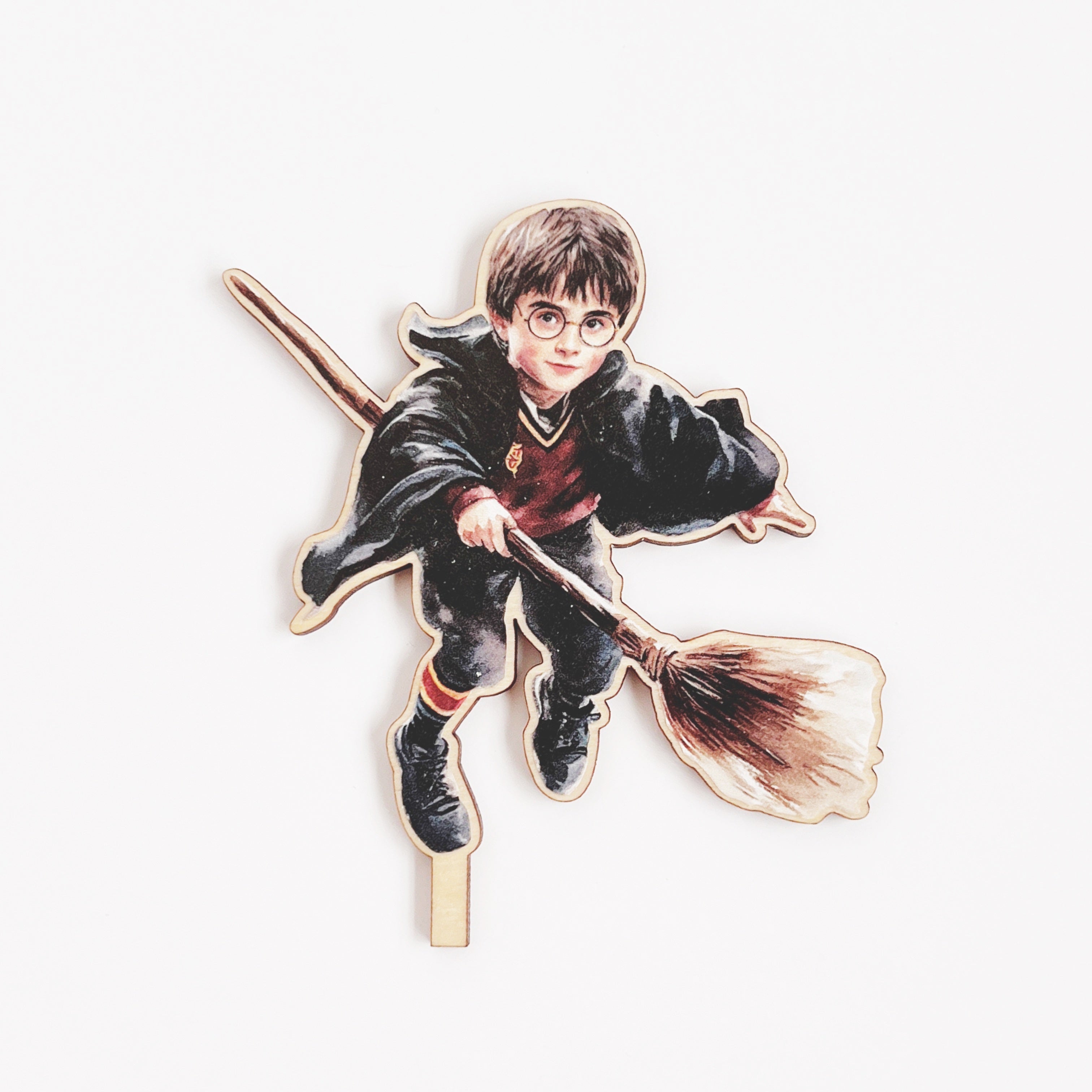 Harry Potter inspired Motivstecker Harry Potter mit fliegendem Besen