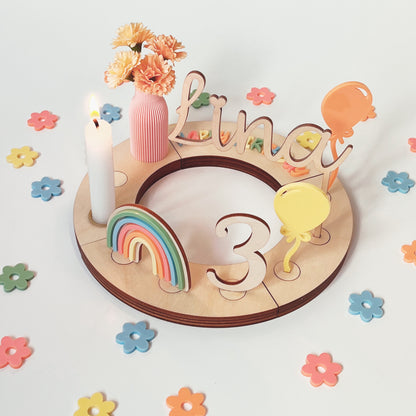 Bunte Blumen Streudeko aus Acryl – wiederverwendbar | Frühling Sommer Tischdeko Kindergeburtstag Hochzeit Geburtstagsteller