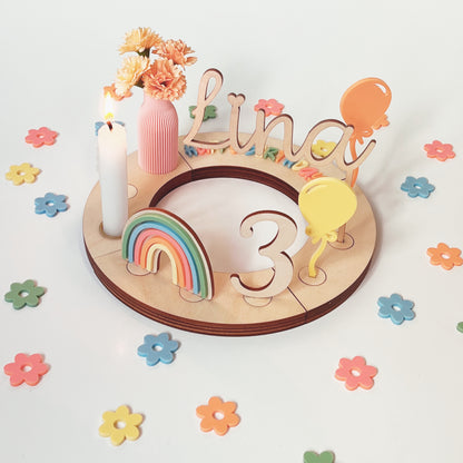 Bunte Blumen Streudeko aus Acryl – wiederverwendbar | Frühling Sommer Tischdeko Kindergeburtstag Hochzeit Geburtstagsteller
