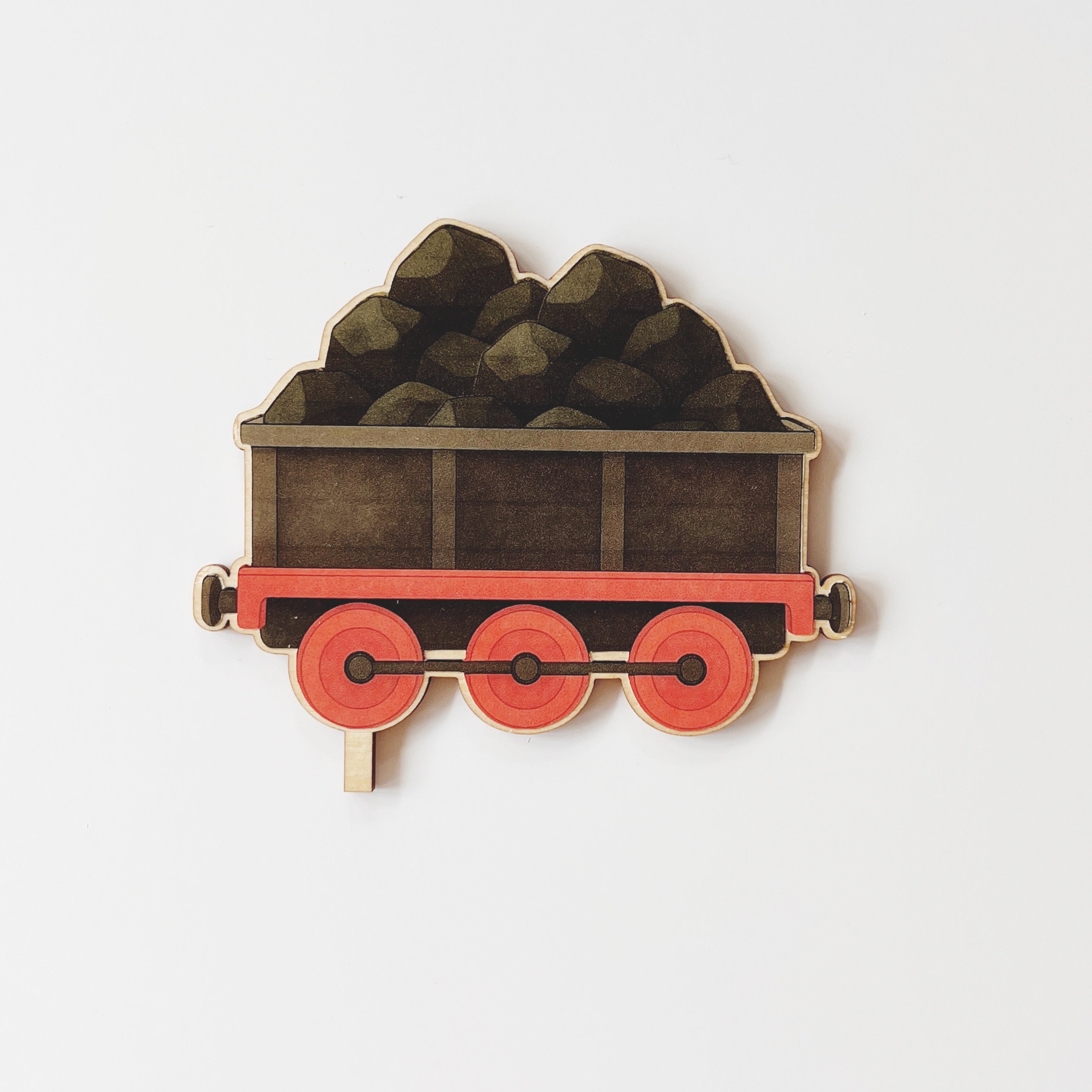 Motivstecker Waggon mit Kohleladung