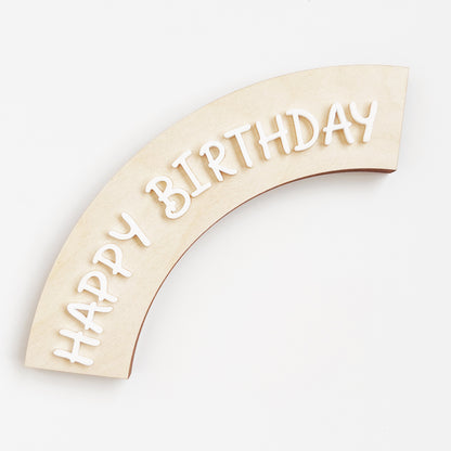 Harry Potter inspired Deko, Happy Birthday Modul in weiß