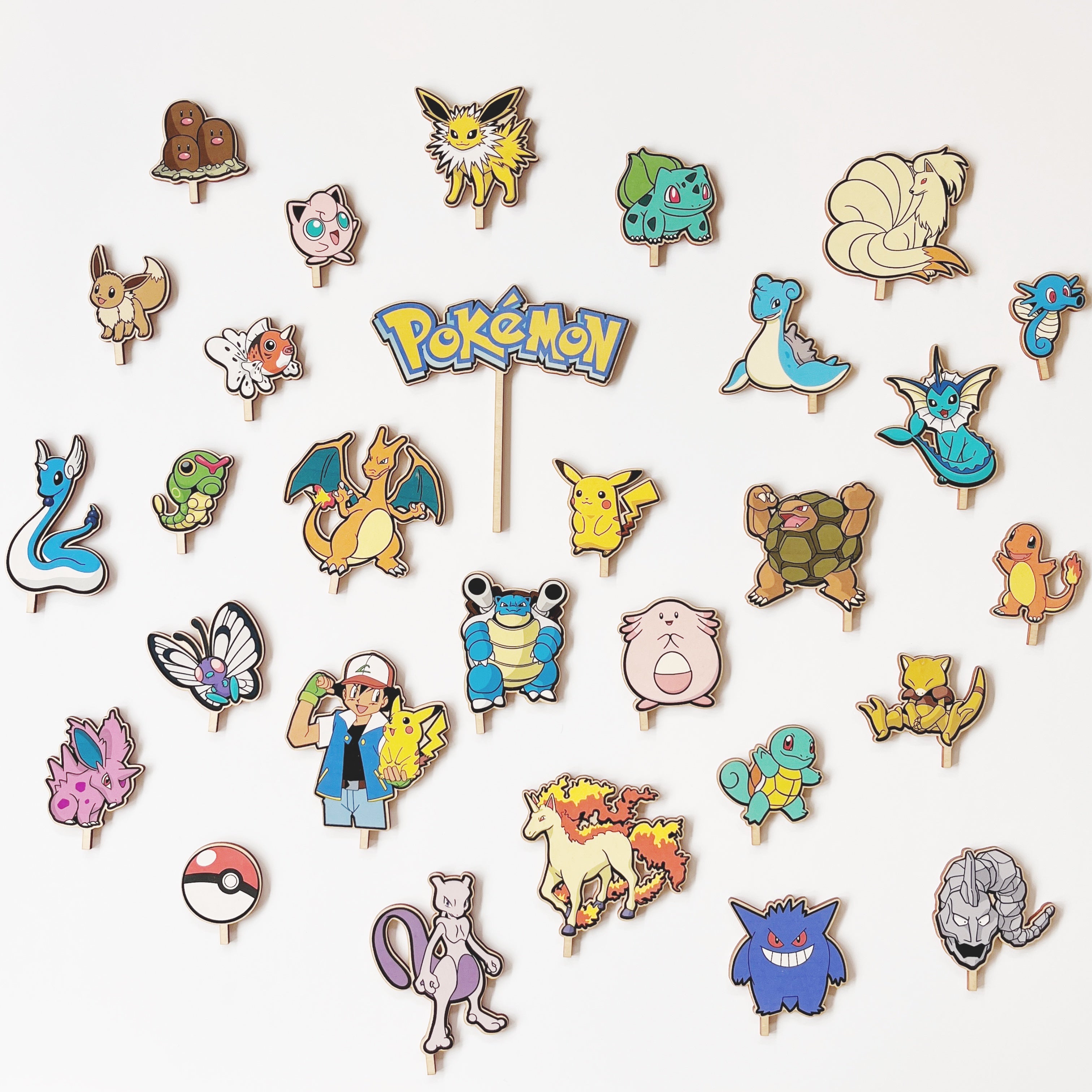 Pokémon inspired Motivstecker Set