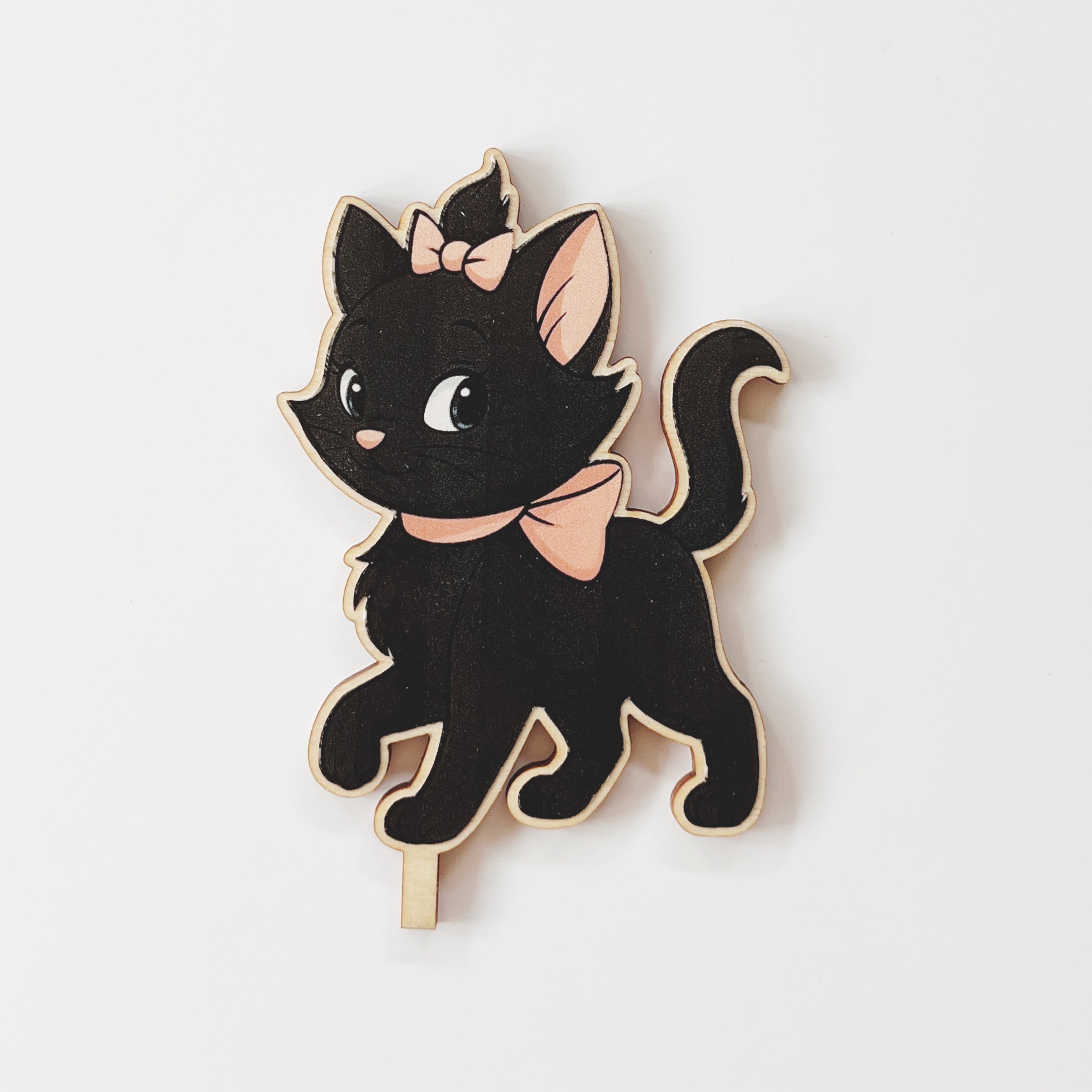 Aristocats inspired Katzen Motivstecker schwarze Katze