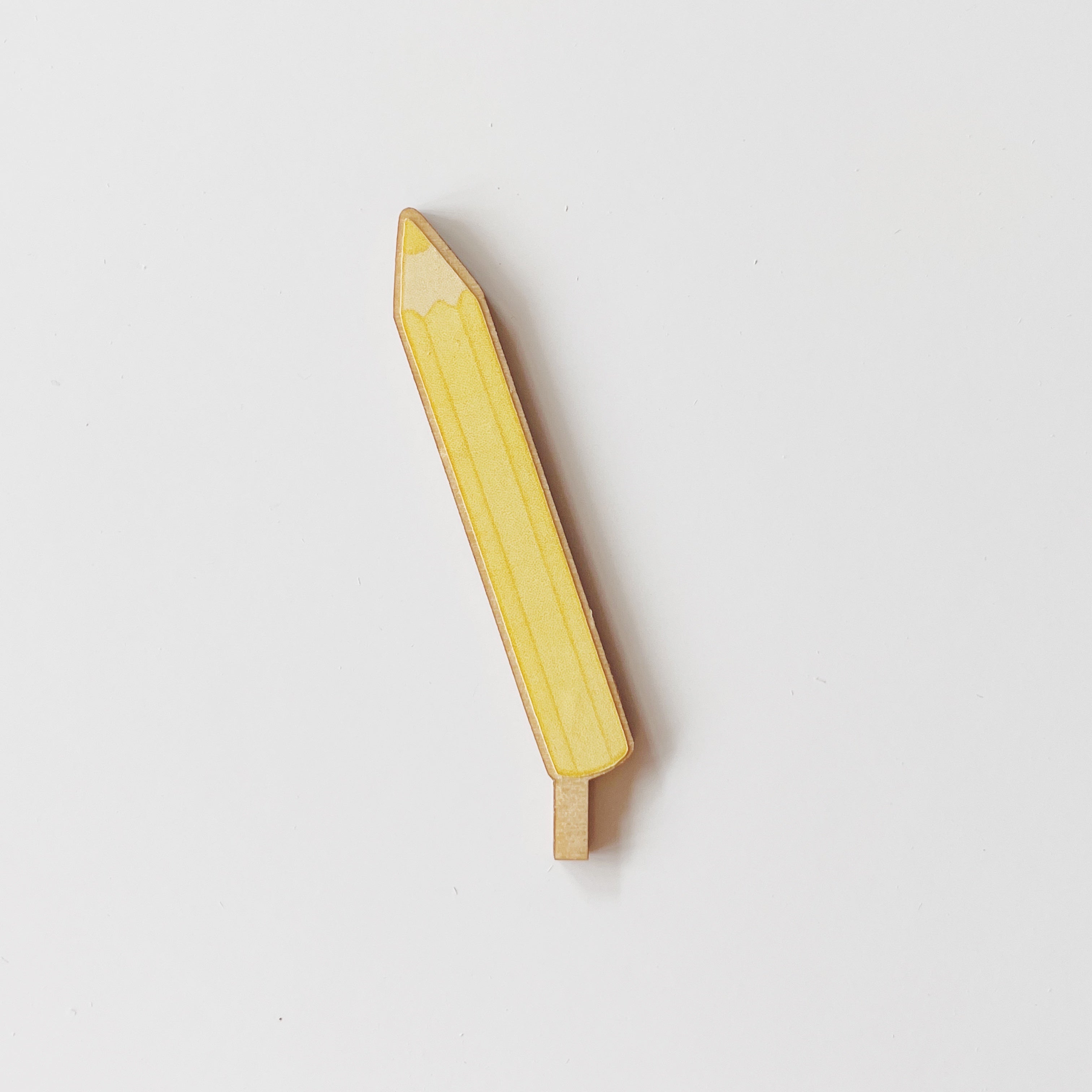 Motivstecker Buntstift pastellgelb
