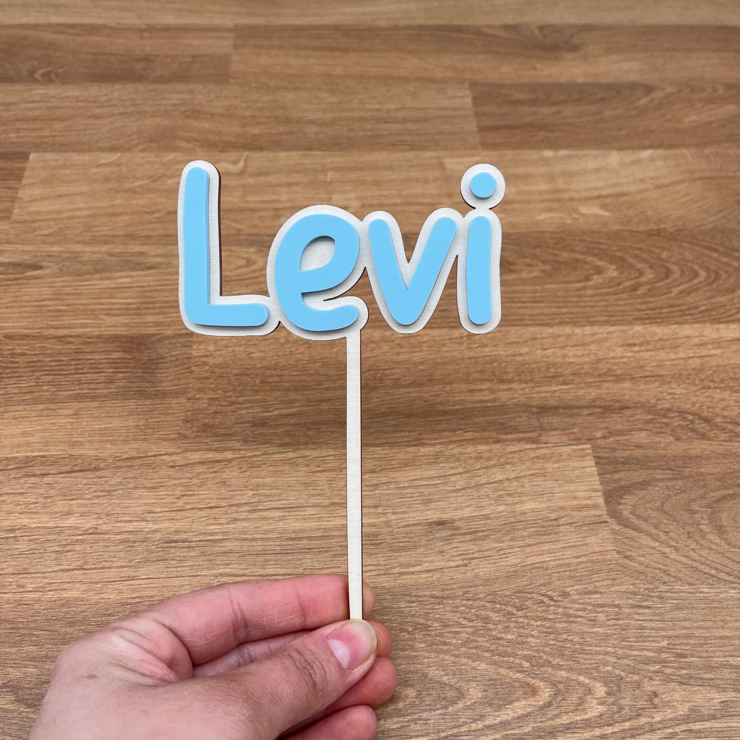 Caketopper Acryl auf Holz