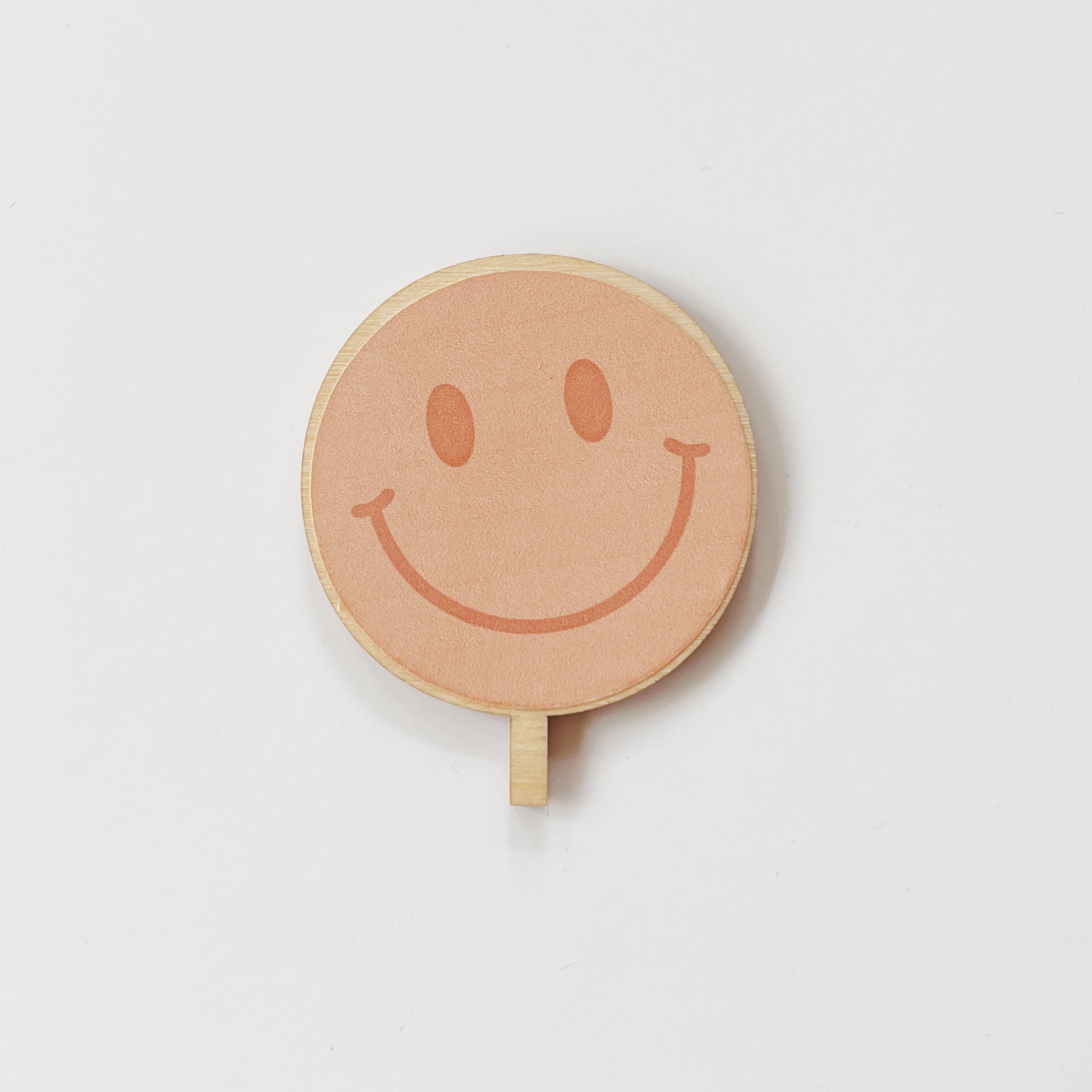 Motivstecker Smiley rosa